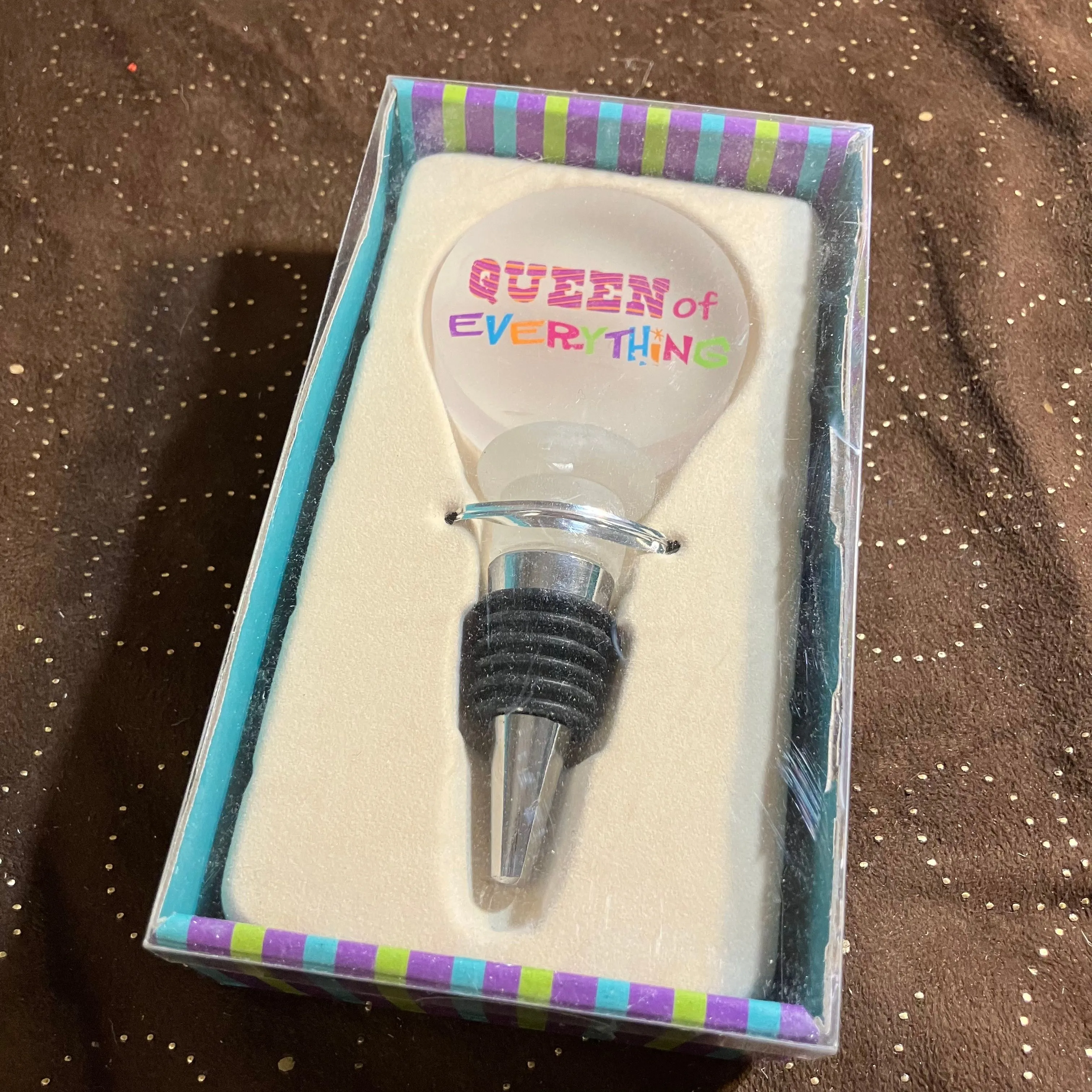 Product image for Queen of Everything Wine Bottle Stopper