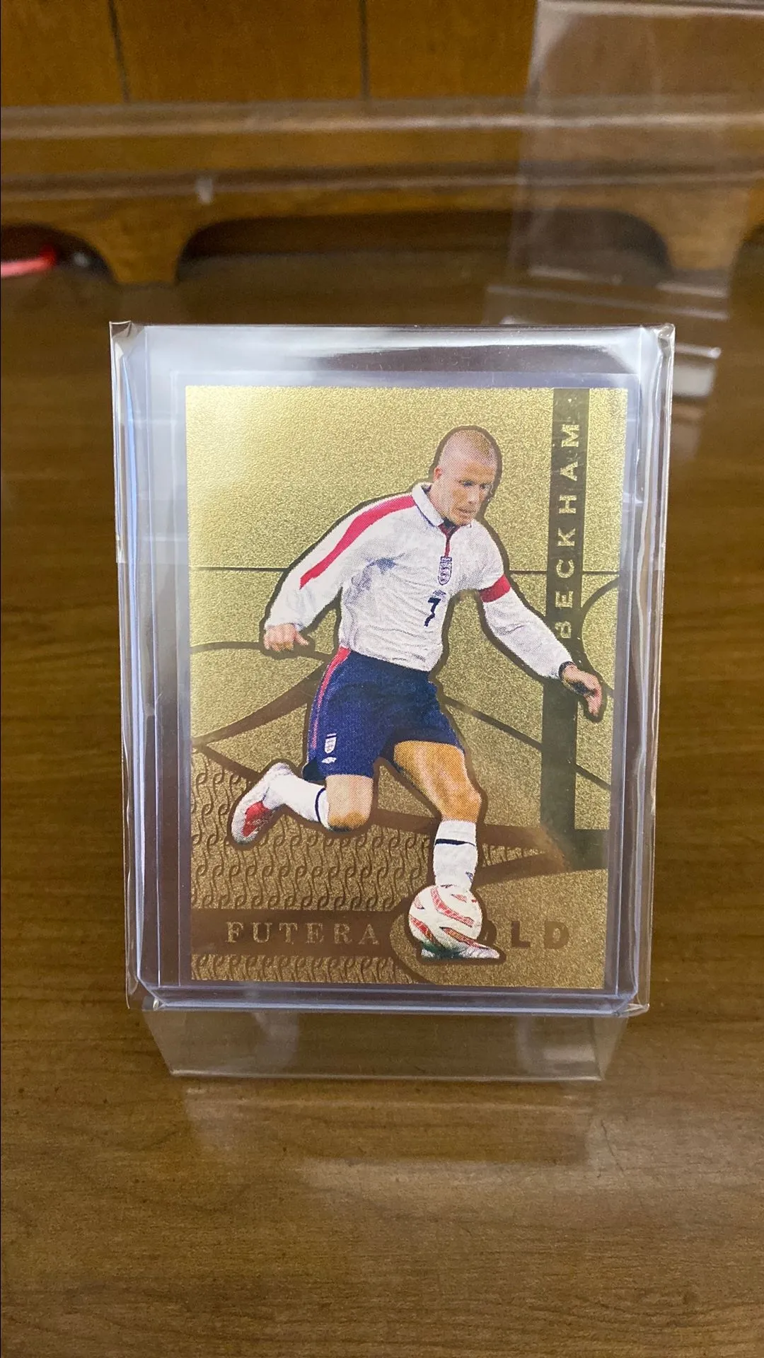 Product image for David Beckham 2005 Futera Unique Gold Football Soccer card /820