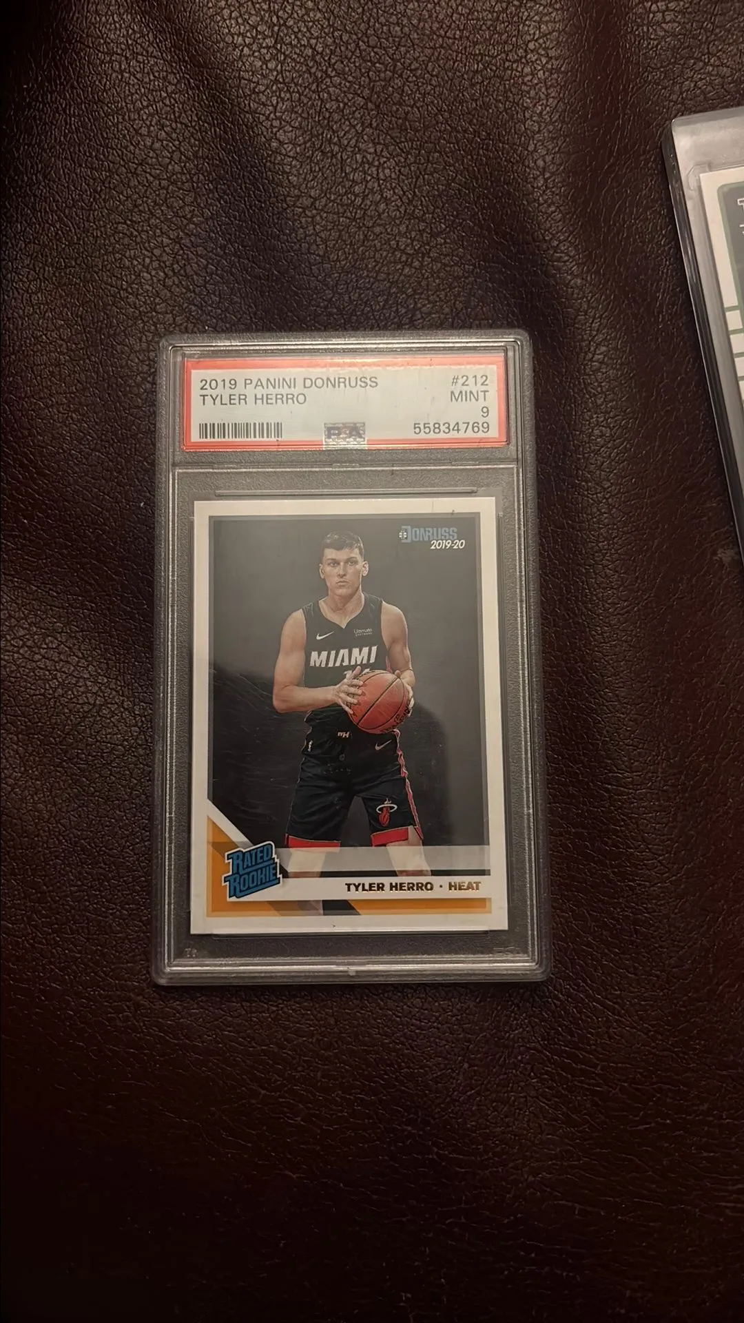 Product image for 2019 Panini Donruss Tyler Herro 212  PSA MINT 9