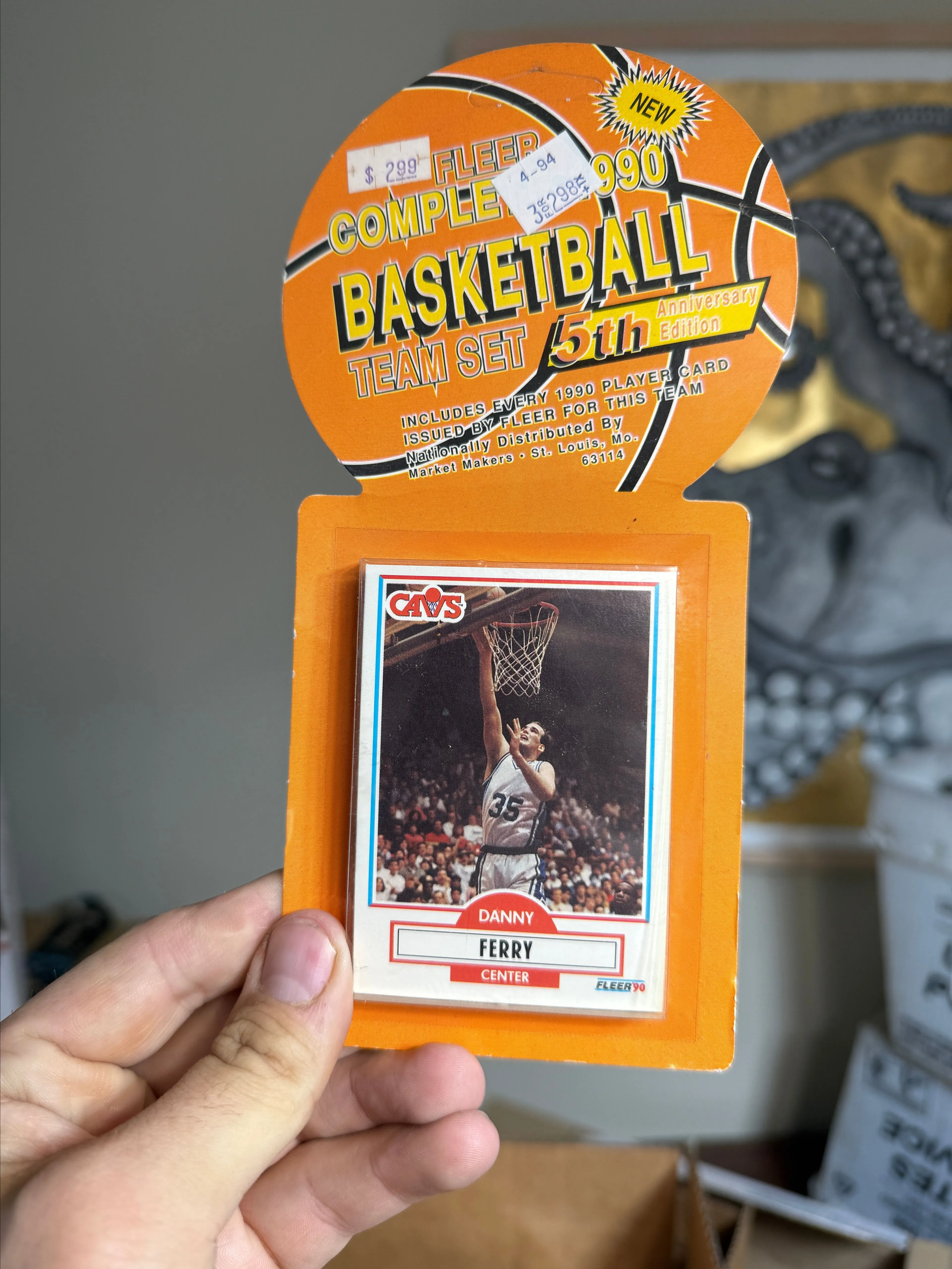Product image for Cleveland Cavaliers Fleer Complete 1990 Basketball Team Set