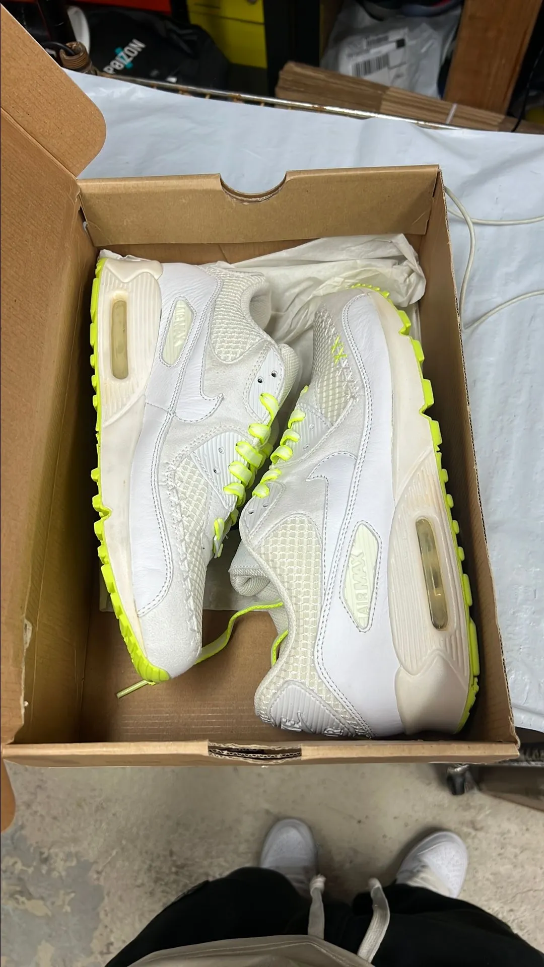Product image for 2009 AIR MAX 90 "KAWS WHITE" SIZE 9M BRAND NEW