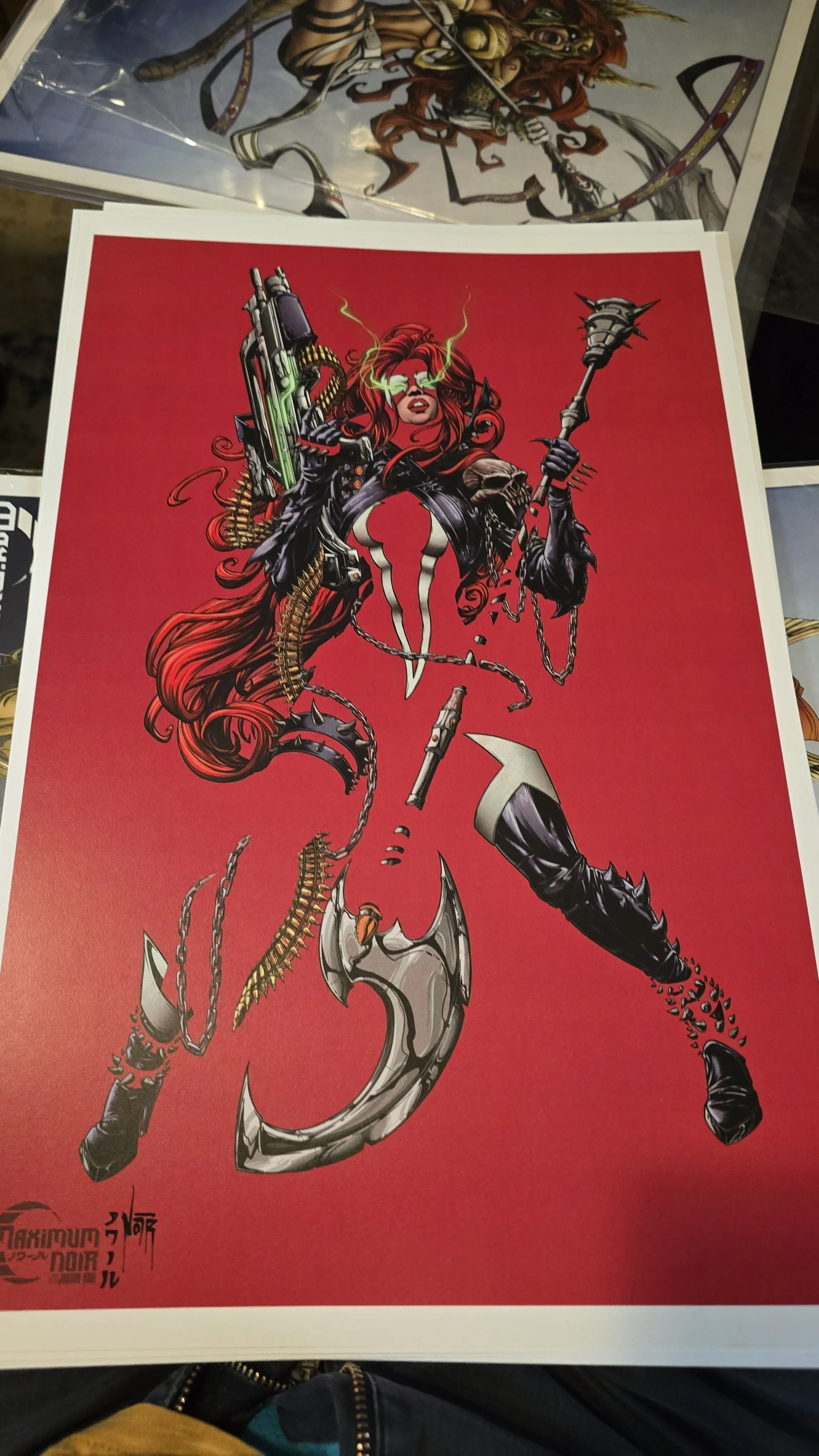 Product image for She Spawn Print (Red) By Jordan Noir Signed 11x17"