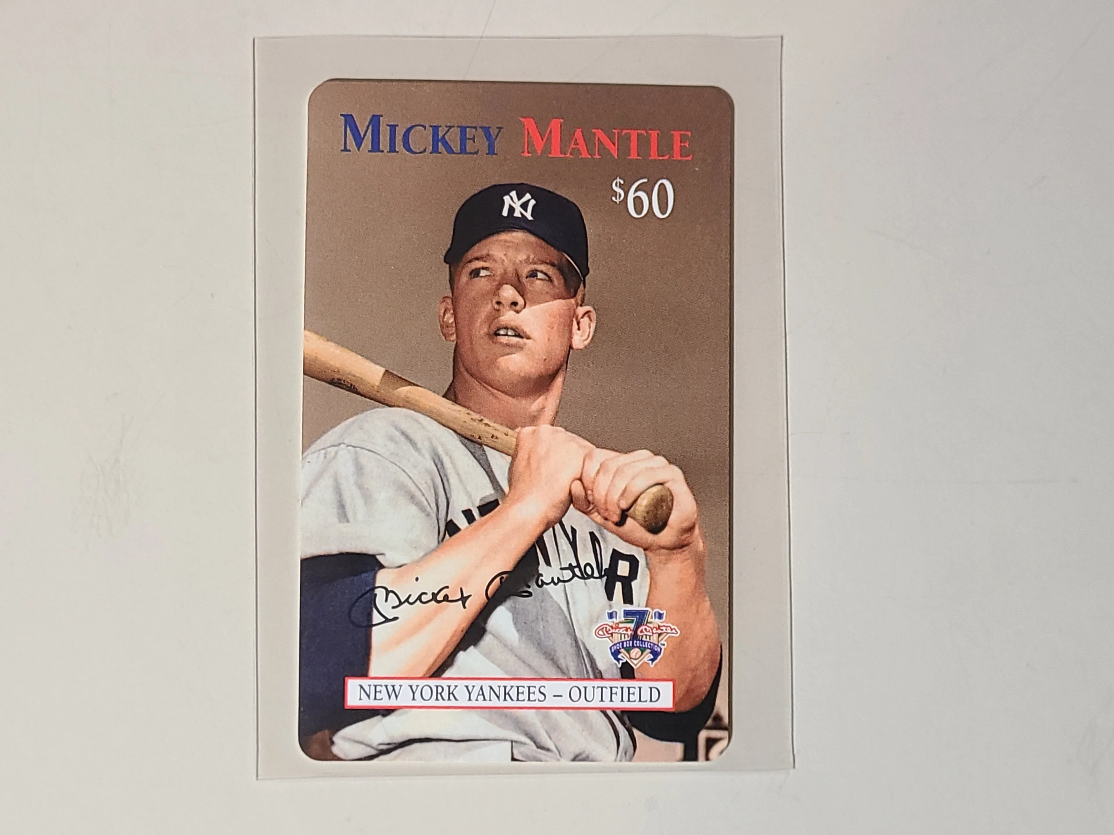 Product image for Mickey Mantle 1997 Cooperstown Collection Phone Card