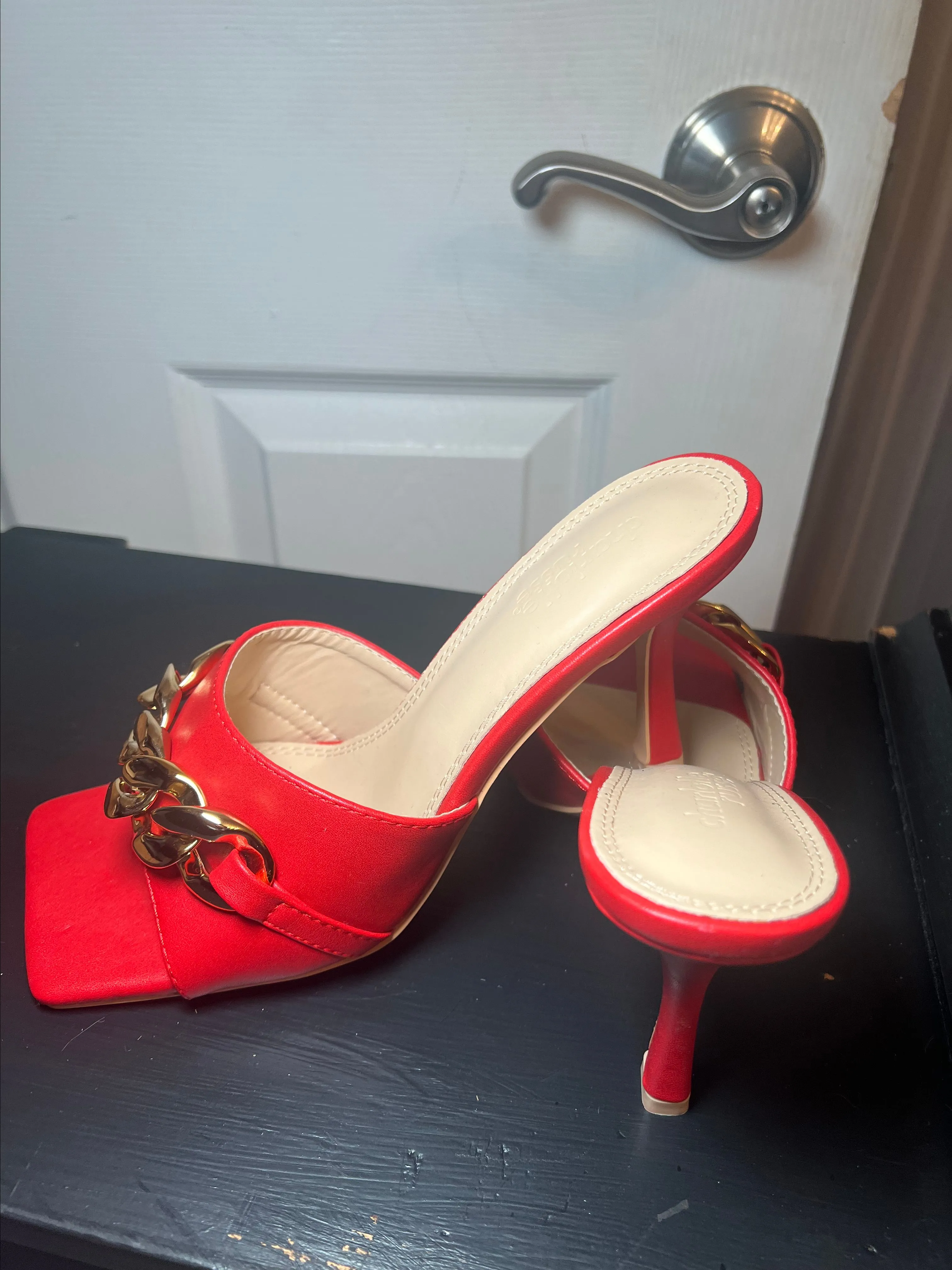 Product image for Faux patent leather shoes