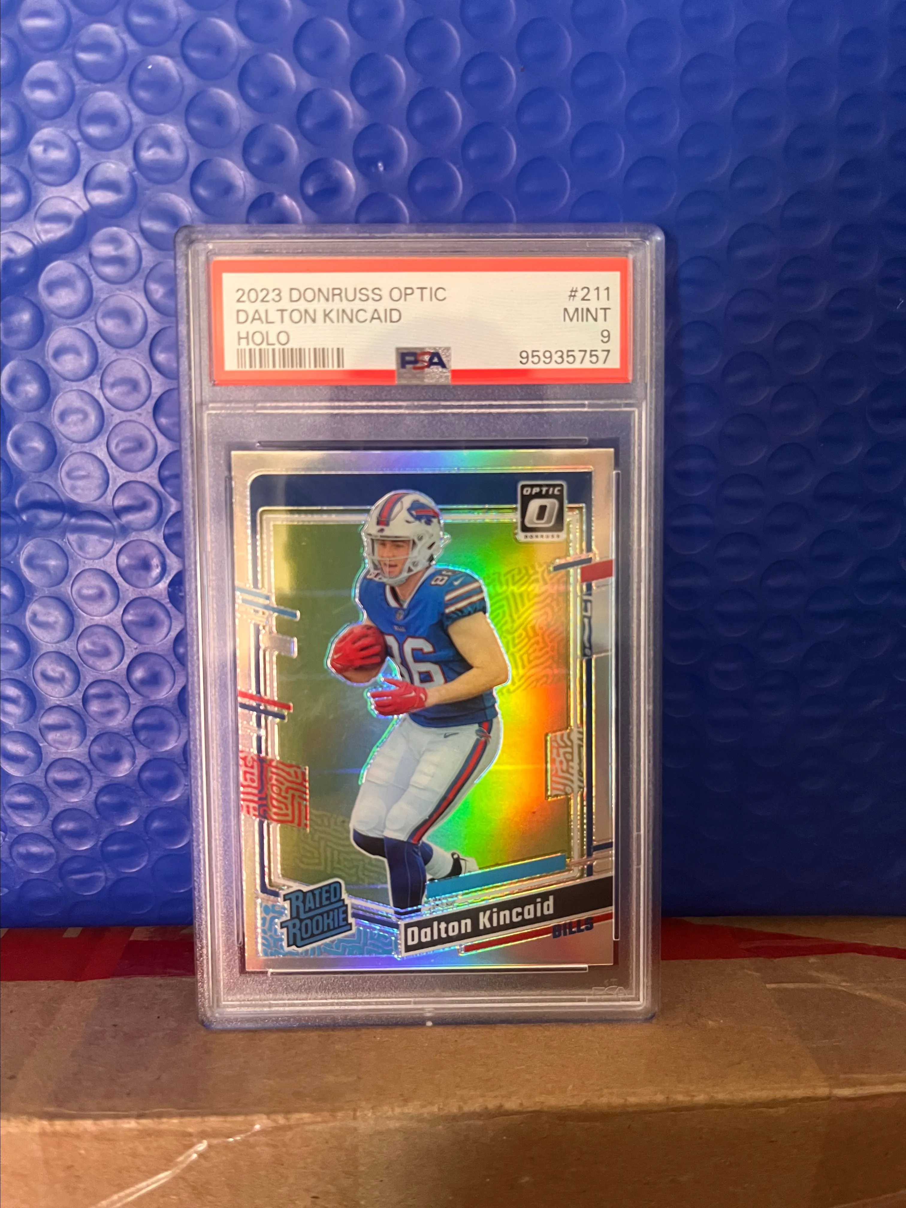 Product image for 2023 Donruss Optic Dalton Kincaid Holo RC PSA 9
