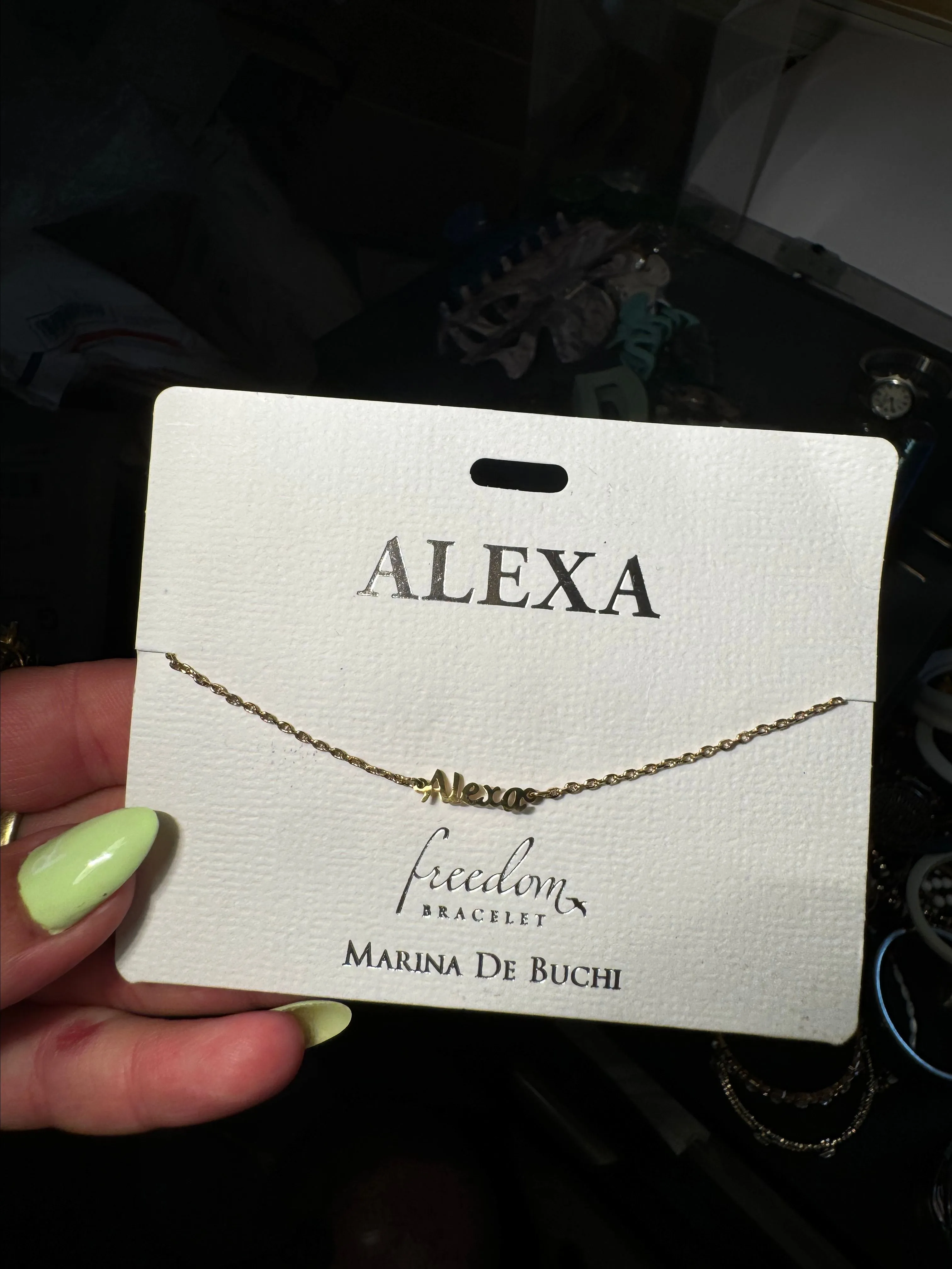 Product image for gold tone alexa bracelet