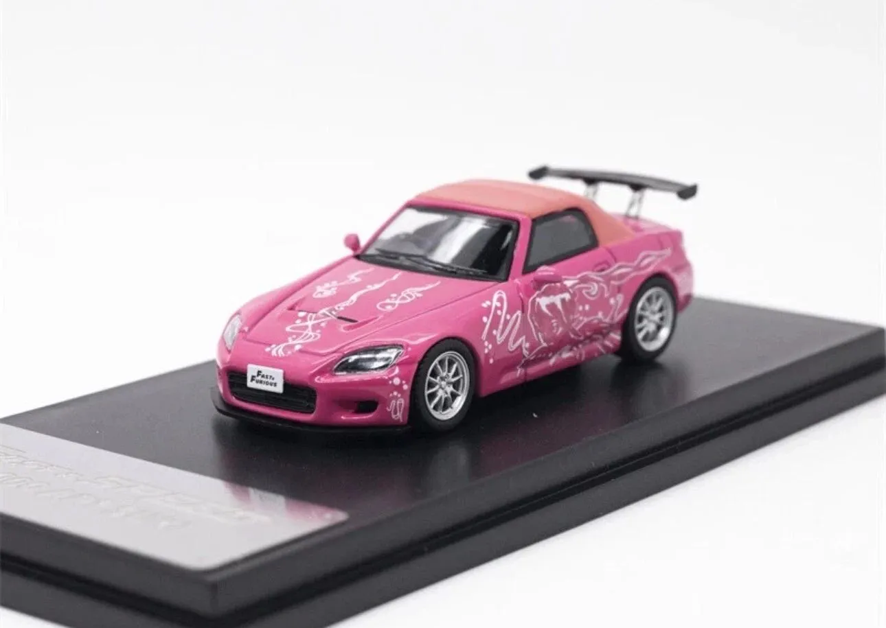 Product image for HONDA S2000 PINK SUKI FAST & FURIOUS SOFT TOP 1/64 DIECAST CAR BY FAST SPEED FS