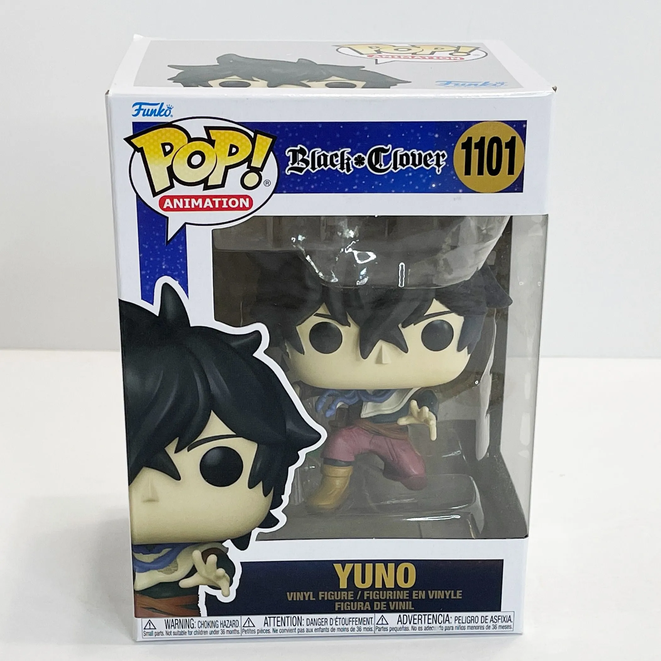 Product image for 1101 Yuno Funko Pop Anime Manga Black Clover Box Damage CLEARANCE