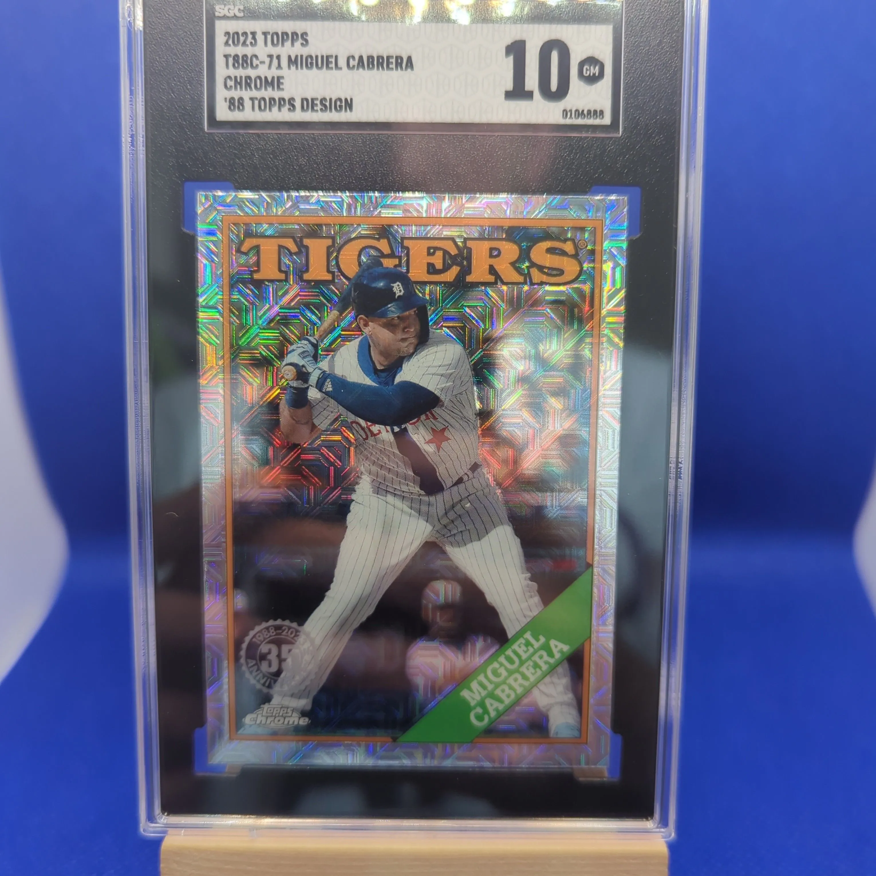Product image for 2023 Topps Miguel Cabrera SGC Chrome '88 Topps 10