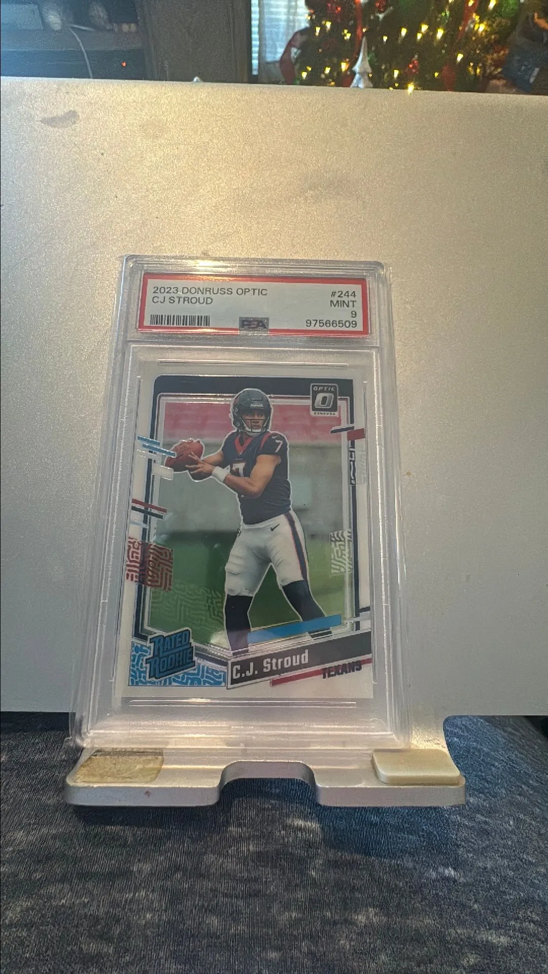 Product image for 2023 Panini Donruss Optic Cj Stroud 244  PSA MINT 9