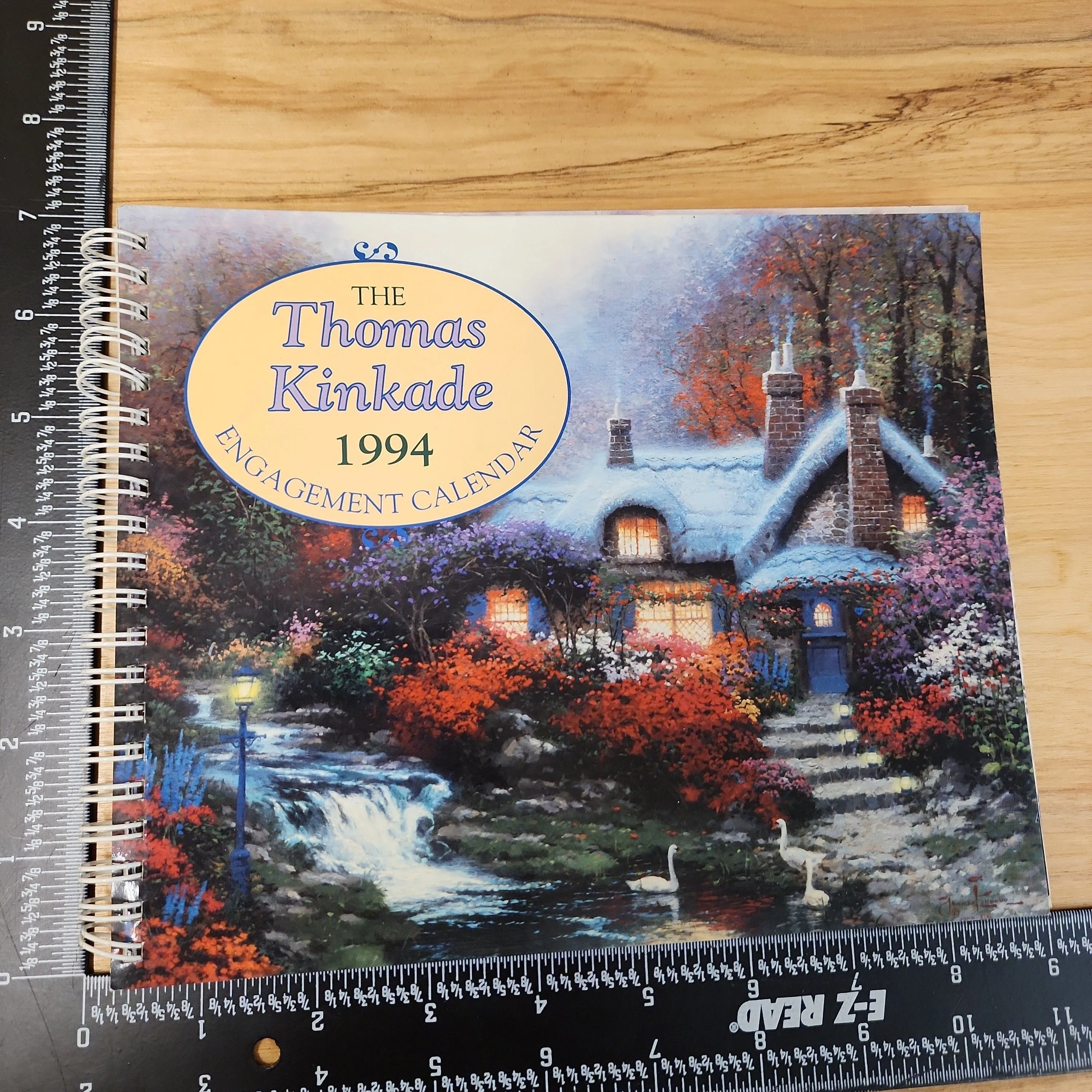 Product image for Thomas Kinkade Paintings Cityscapes Art Calendar 1994 Vintage