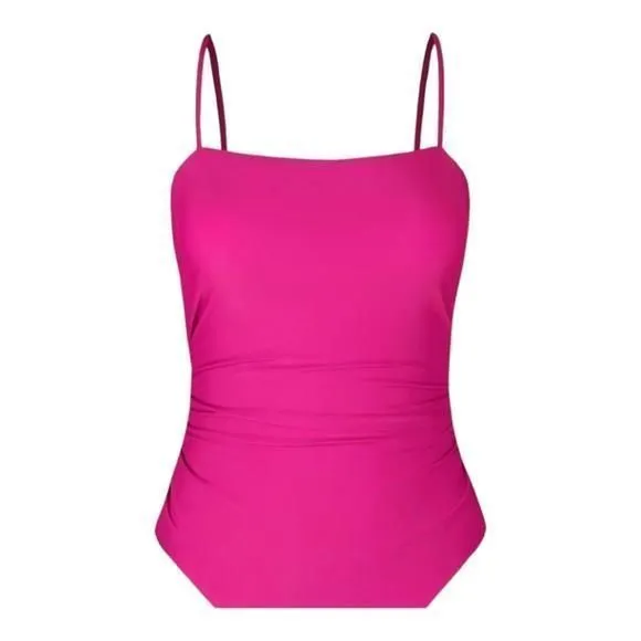 Product image for CUPSHE One Piece Bathing Suit Square Neck Cutout Back Tummy Control