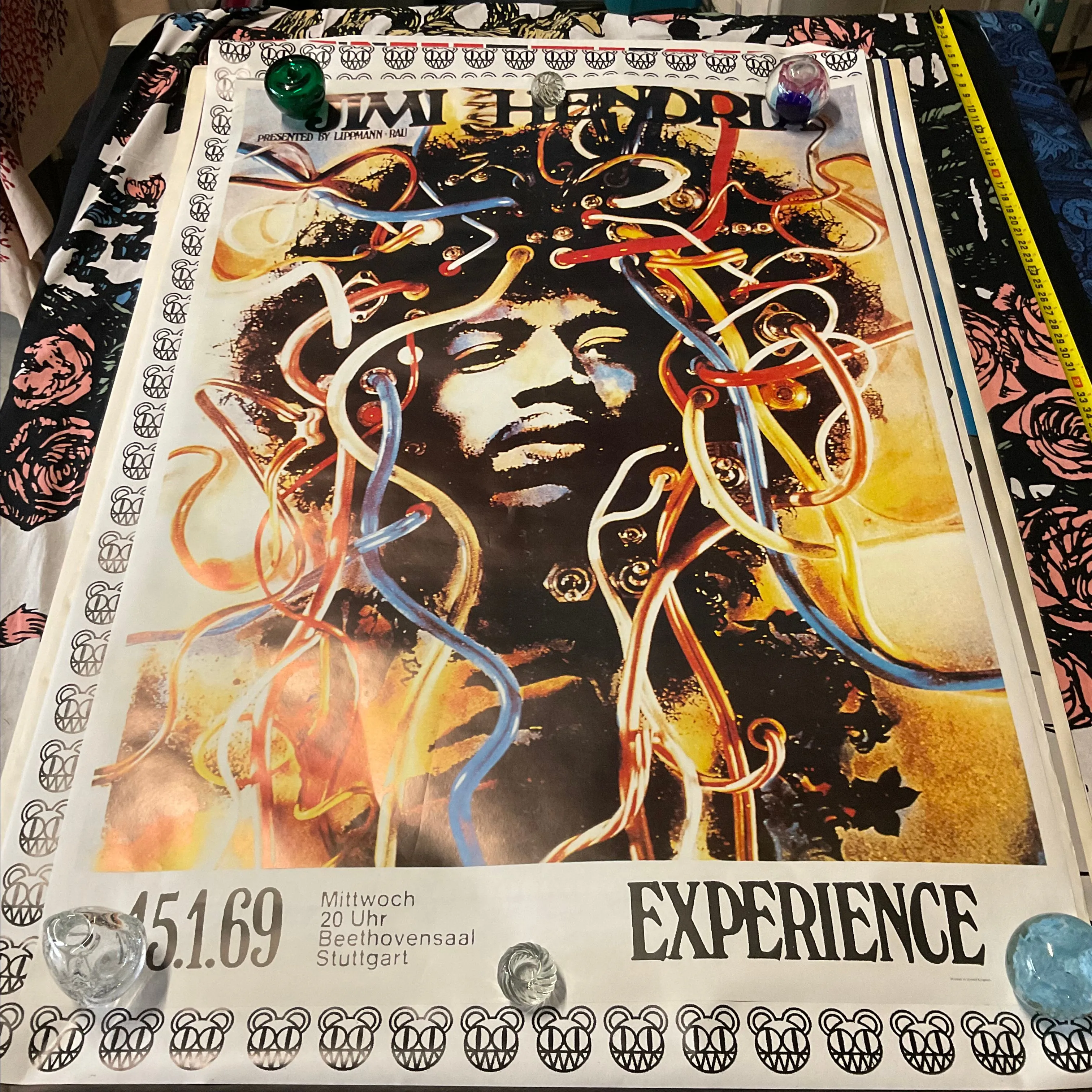Product image for Vintage Jimi Hendrix Subway Poster