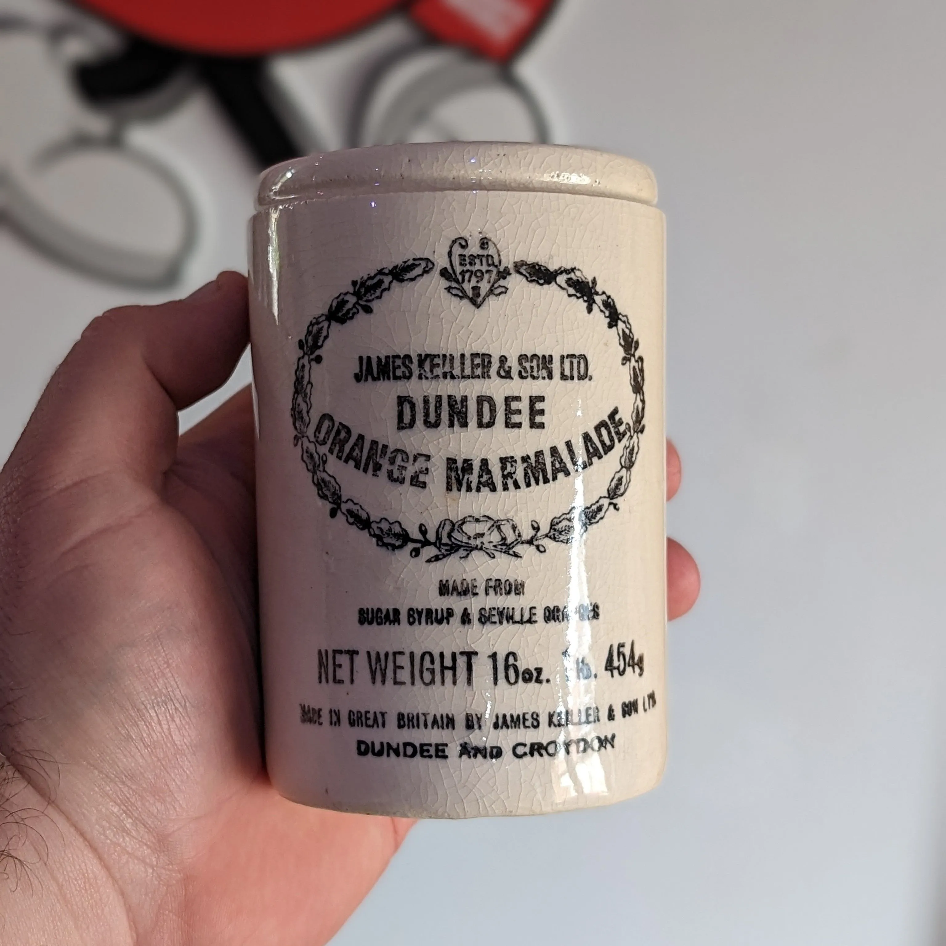 Product image for James Keiller Dundee Marmalade Stoneware Pot 1lb