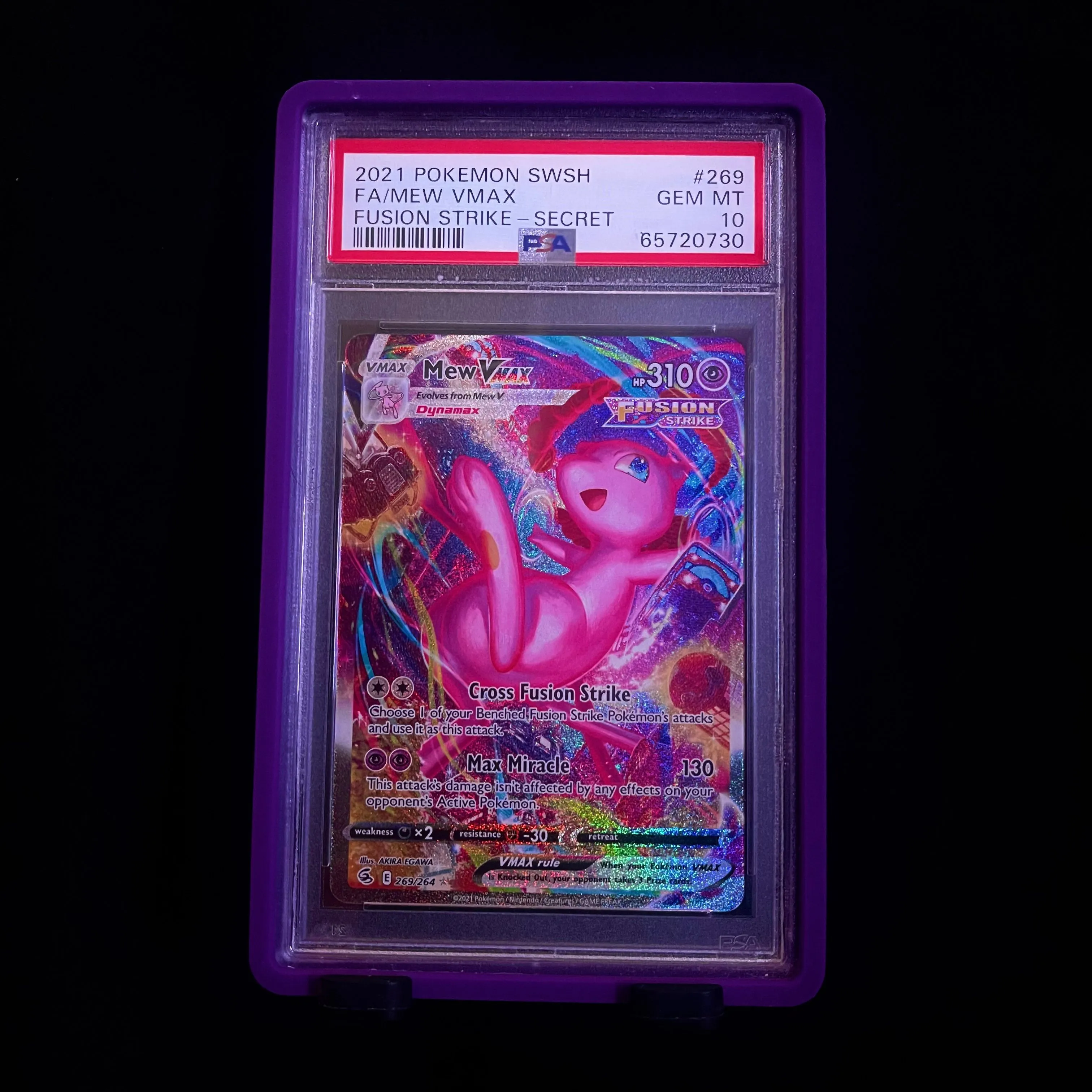 Product image for PSA 10 - Mew VMAX Alt Art - Fusion Strike