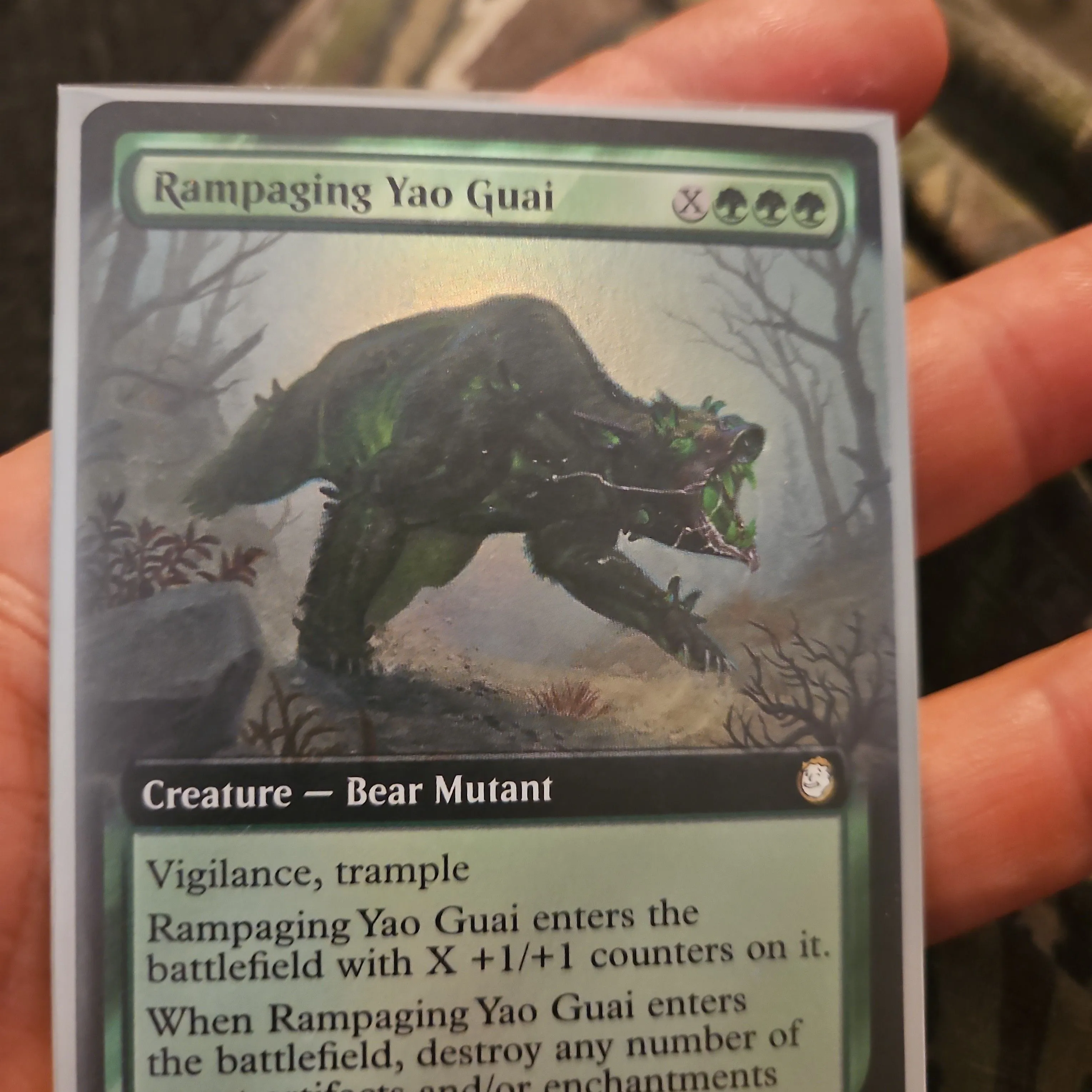 Product image for Rampaging Yao Guai extended art foil