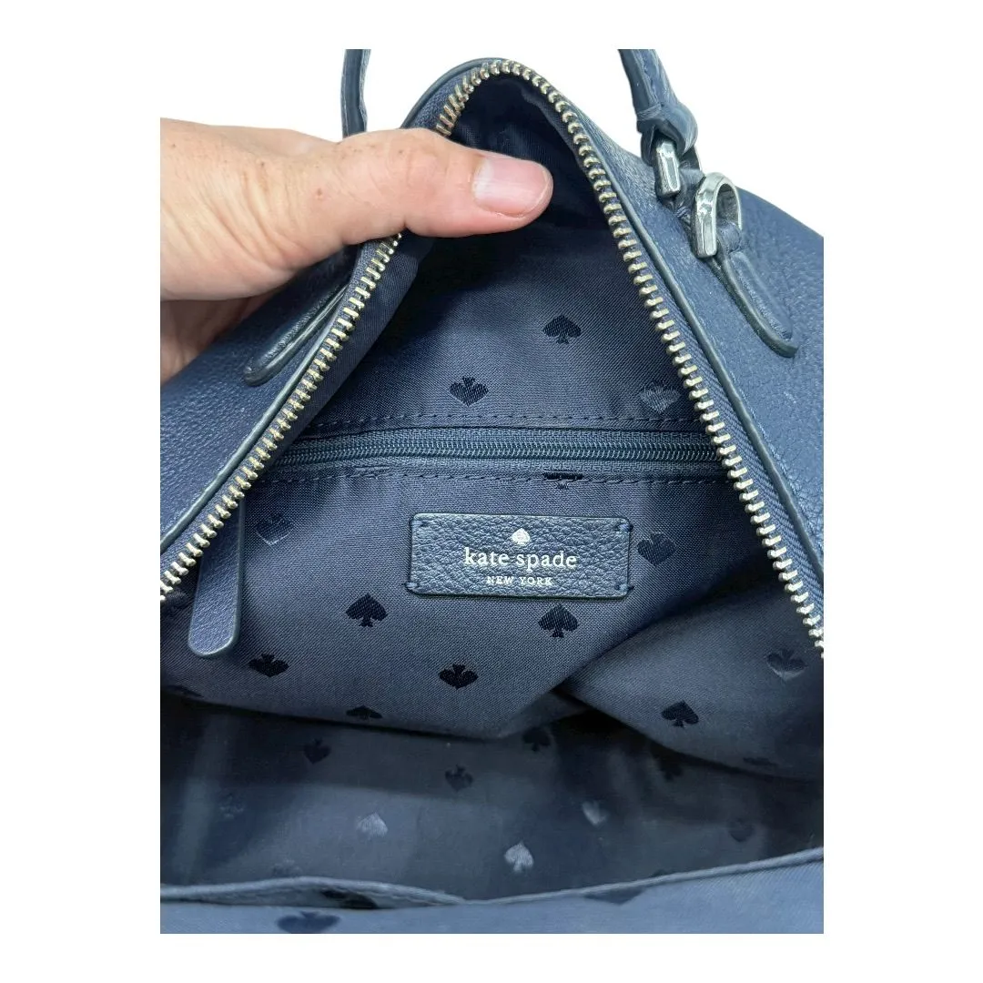 kate spade navy mini backpack handbag for women Spade Link backpack (Bluemulti) Clothing, Shoes & Accessories Kate Spade | Navy Leather