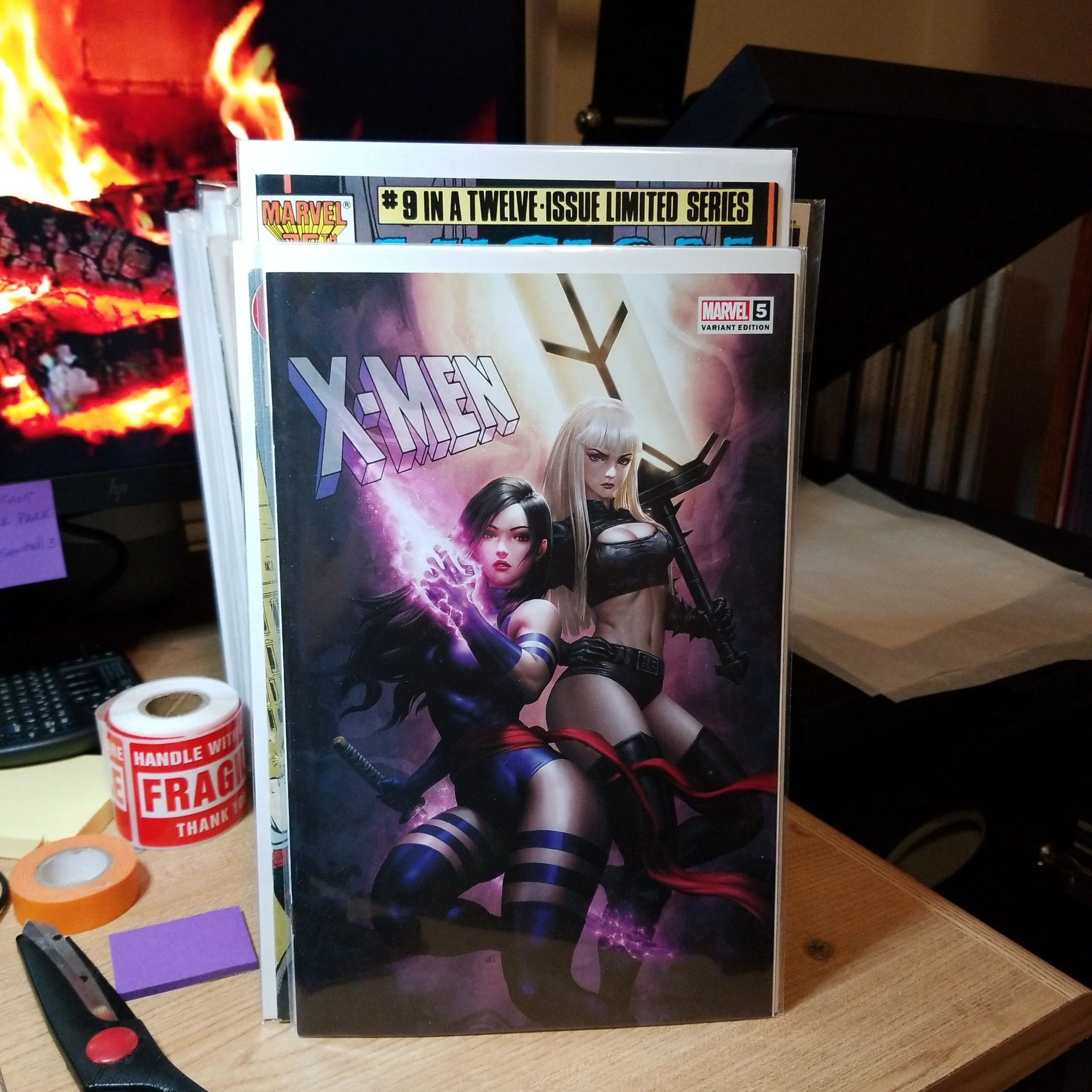 Product image for X-Men #5 Kendrick Lim kunkka trade dress variant (2024) psylock Magik sexy