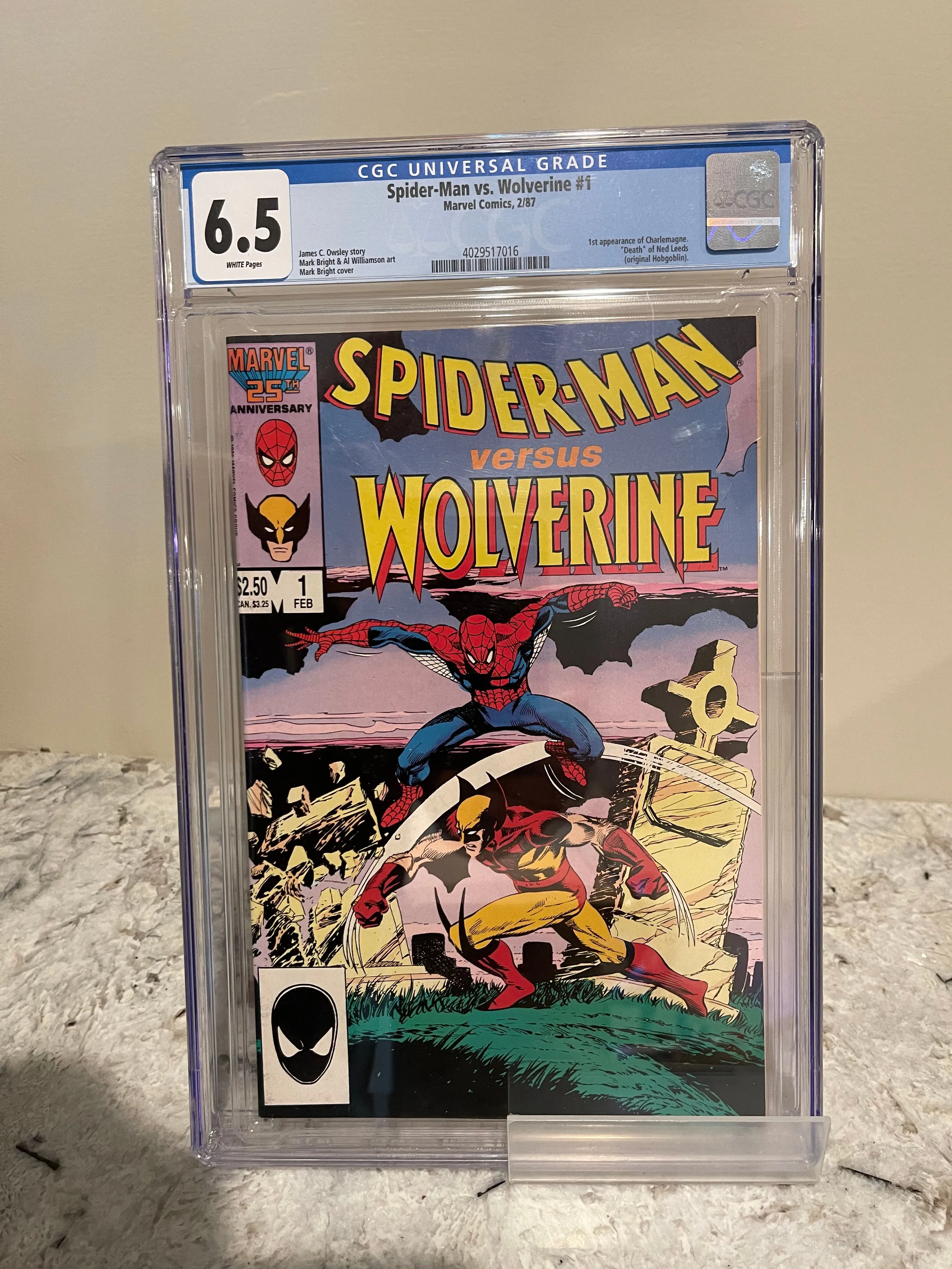 Product image for Spider-Man versus Wolverine #1 - CGC 6.5