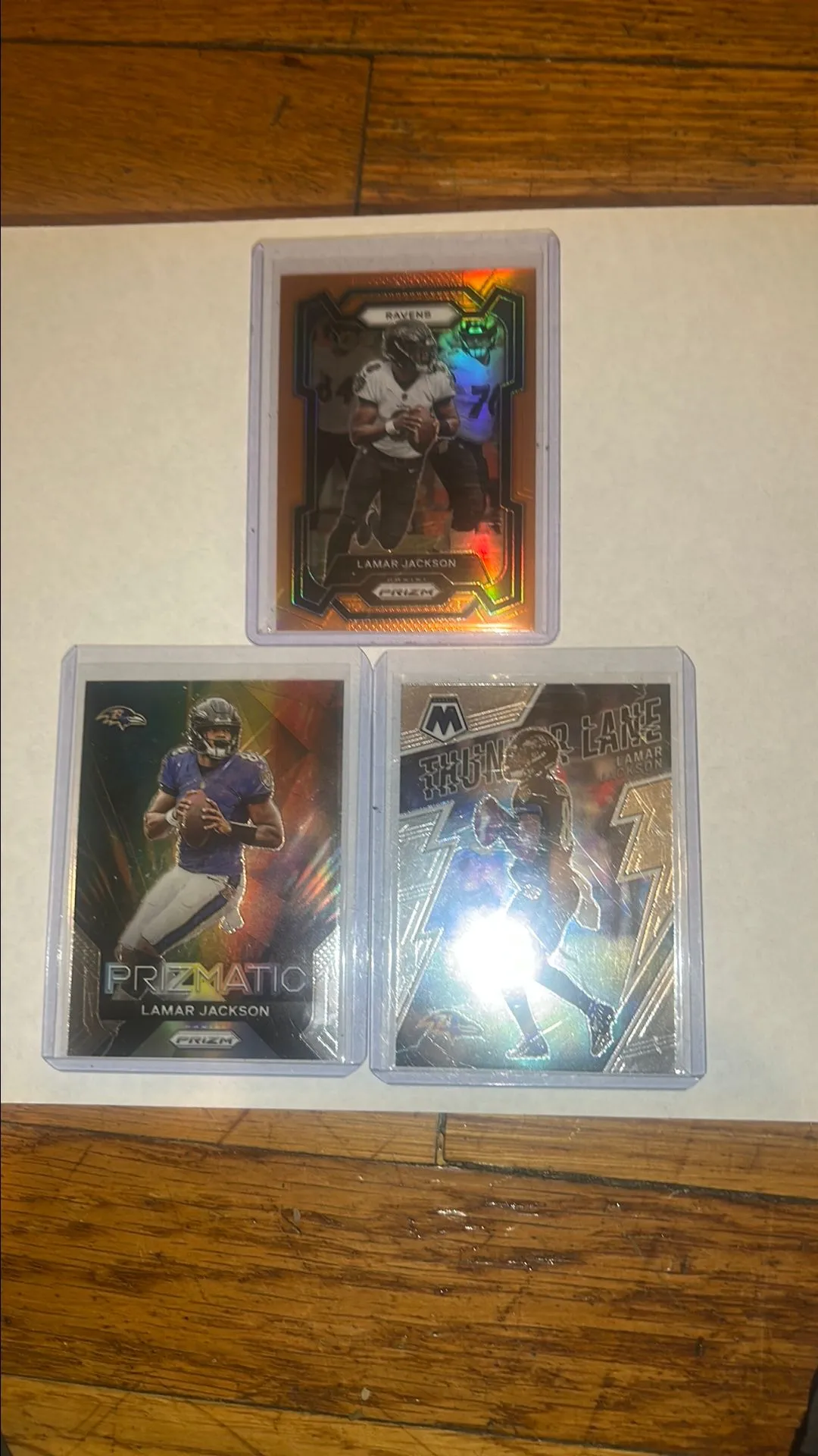 Product image for Lamar Jackson 3 card Lot