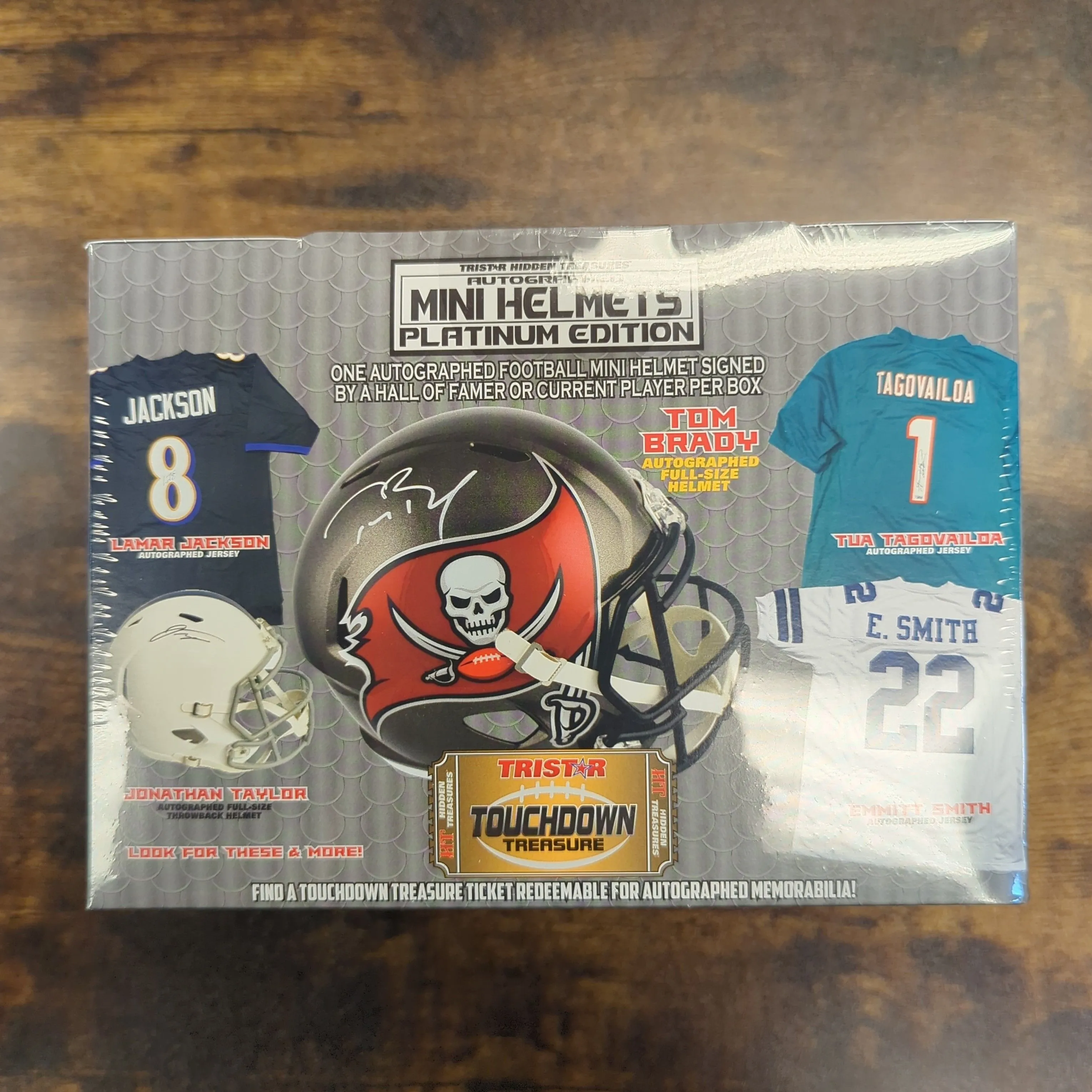 Product image for TriStar 2022 Platinum Edition Autographed Mini Helmet Ripped or Shipped
