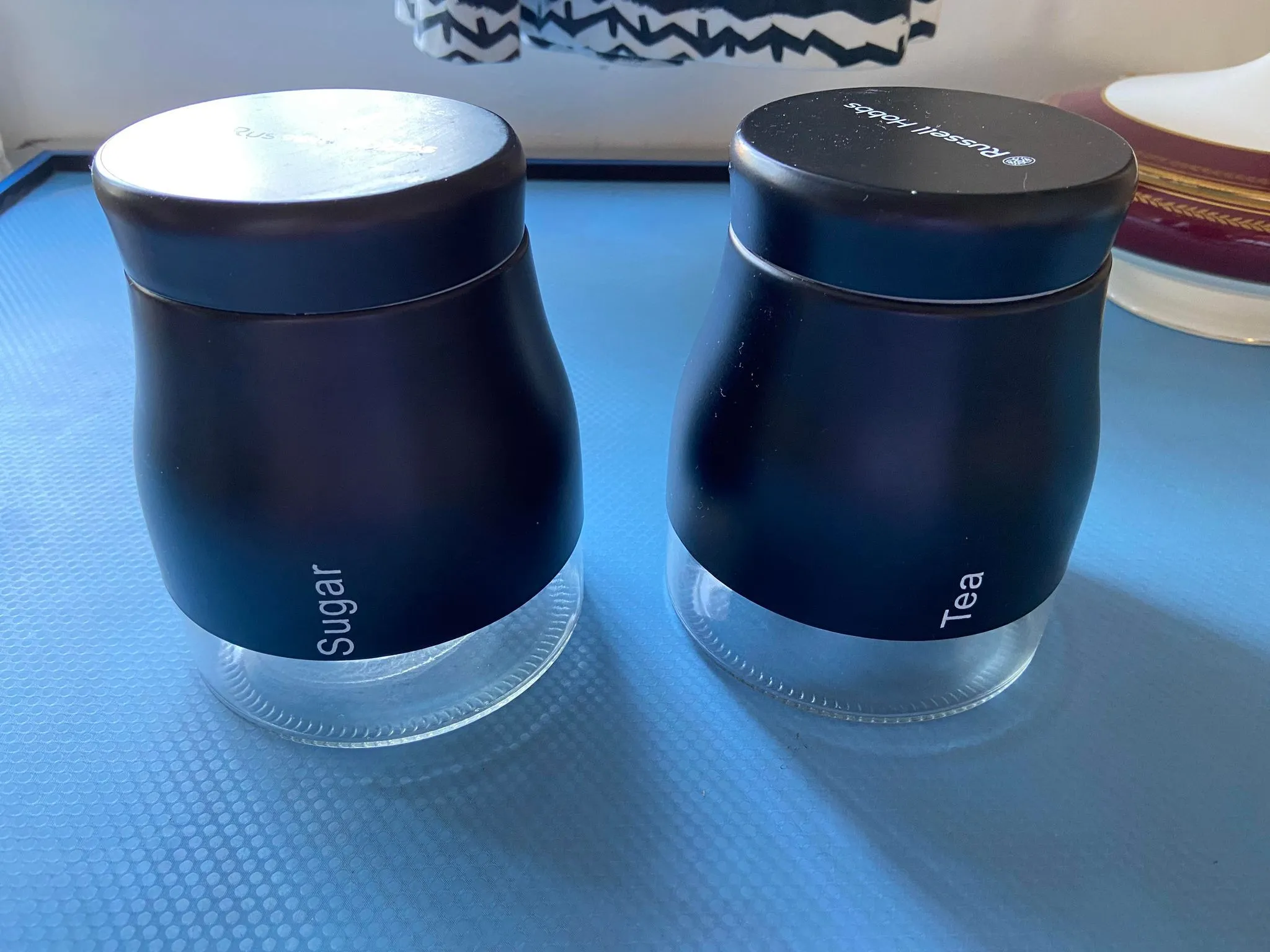 Product image for Russell Hobbs Tea - Coffee - Sugar Canisters Set 2pc - VGC