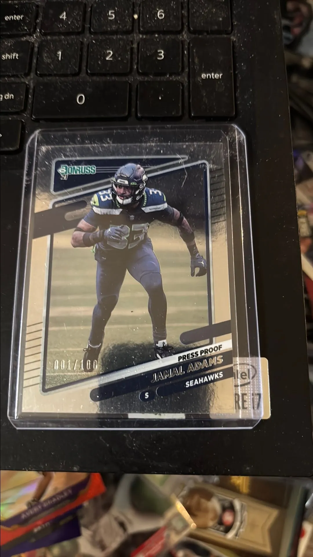 Product image for Jamal Adams 2021 Donruss Press Proof Silver /100 Seahawks