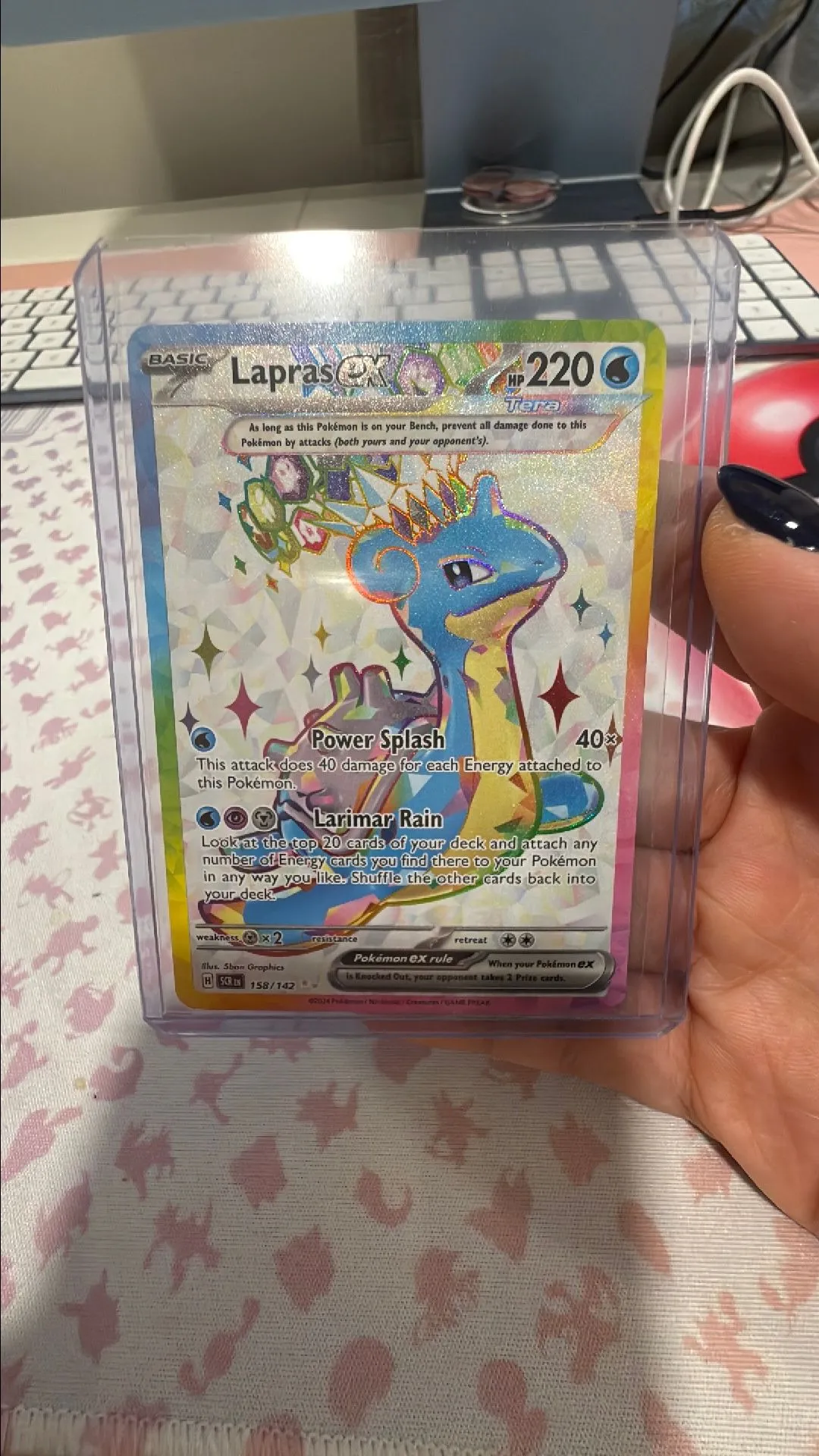 Lapras ex - 158/142 - Full Art Ultra Rare Pokemon SV07 Stellar Crown   Whatnot: Shop, Sell, Connect
