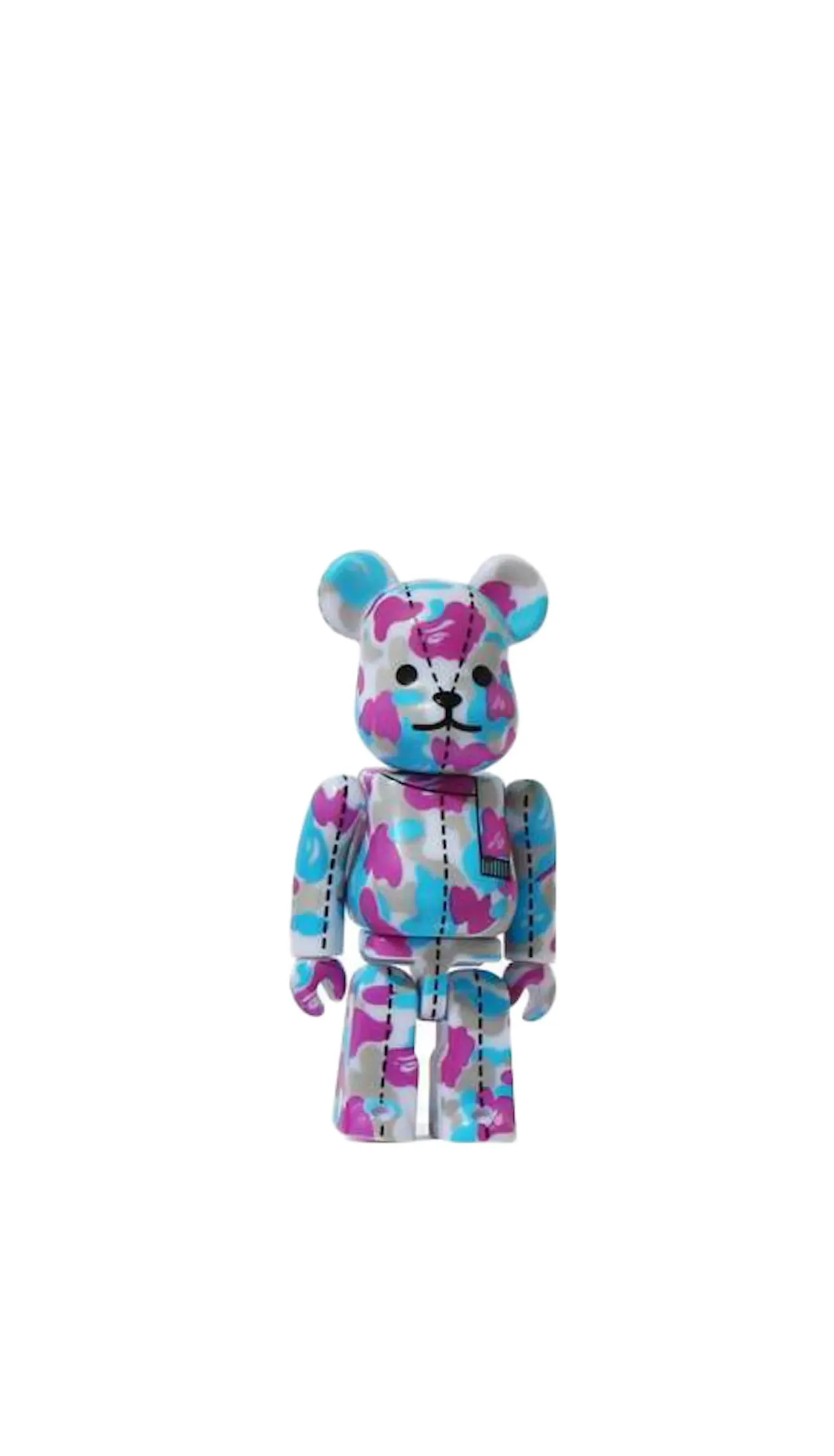 Product image for Medicom Bearbrick A Bathing Ape Anniversary Camo #2 100% Bape Purple/Blue/Grey
