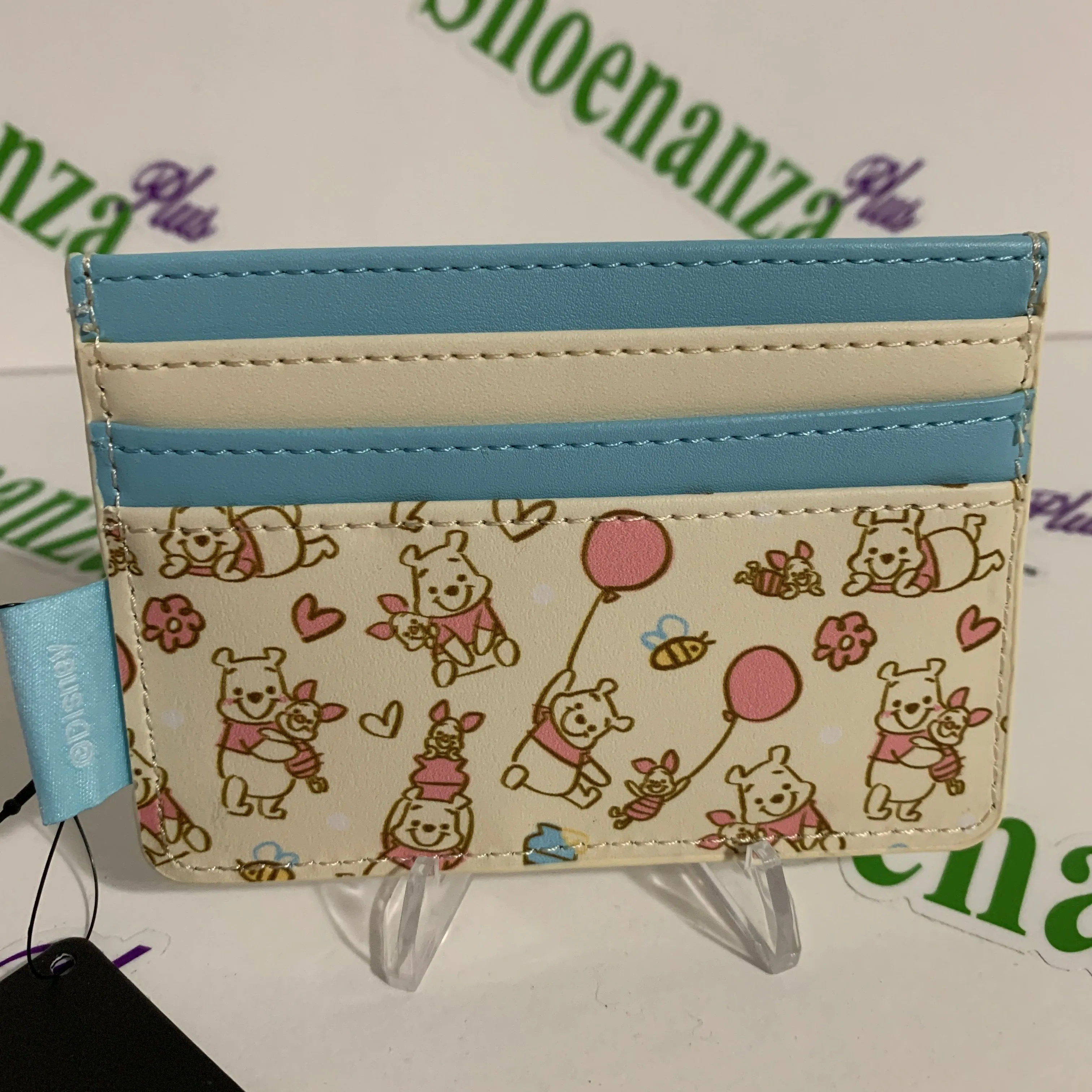 Product image for Loungefly Cardholder Disney Winnie The Pooh Piglet Balloons Hearts Card Holder