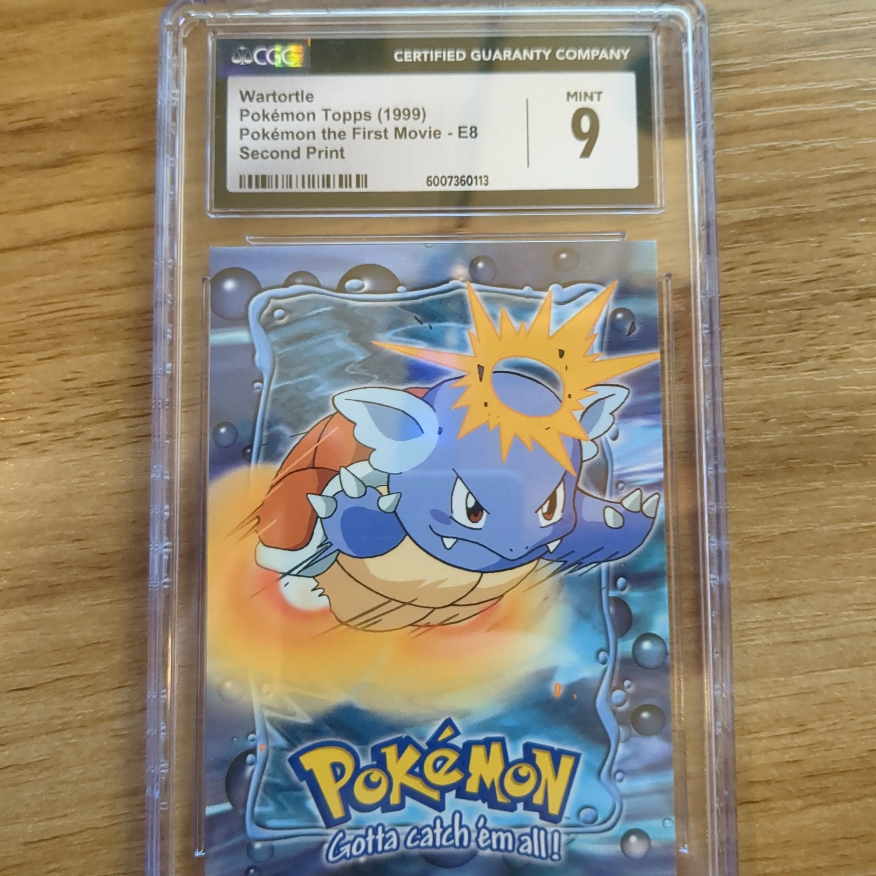 Product image for Wartortle Topps Pokemon The First Movie - E8