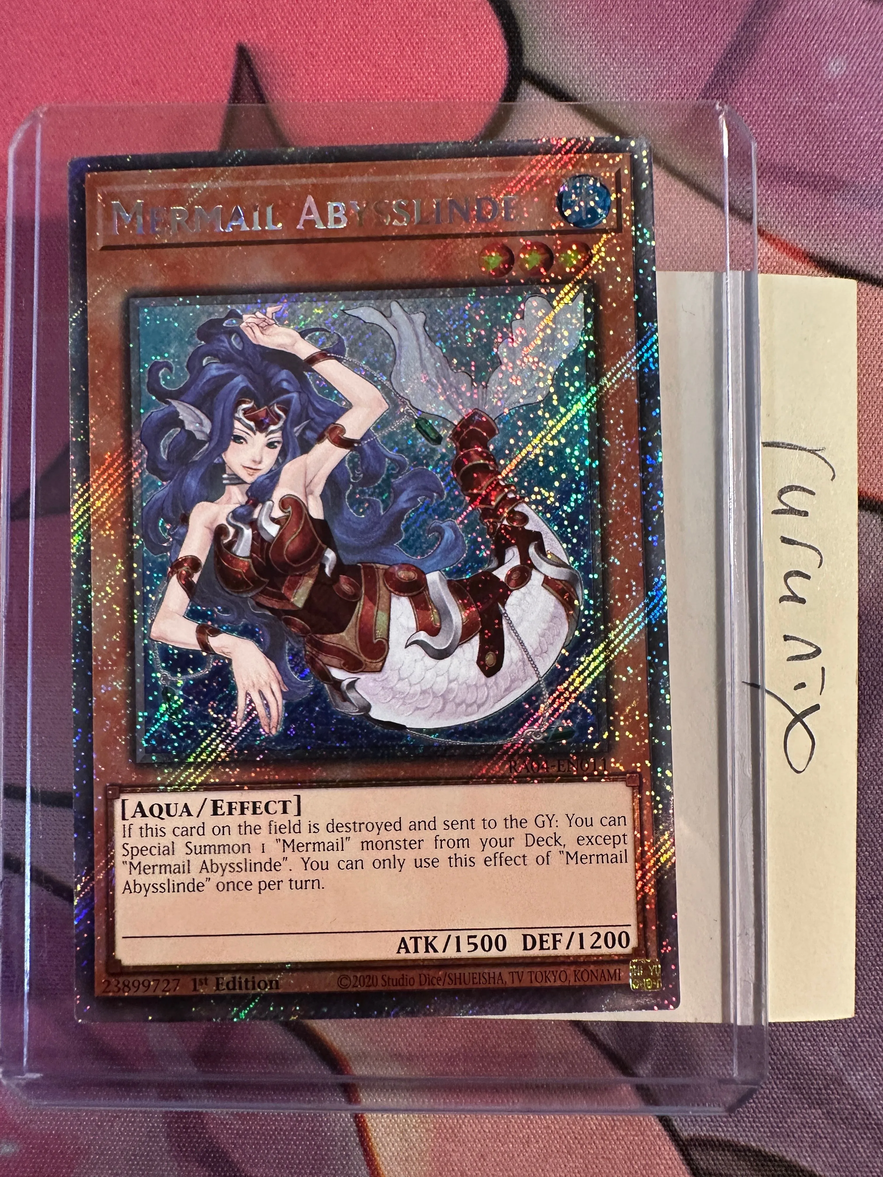 Yugioh Mermail Abysslinde (Platinum Secret Rare) RA04-EN011 - Quarter  Century Stampede  Whatnot: Shop, Sell, Connect