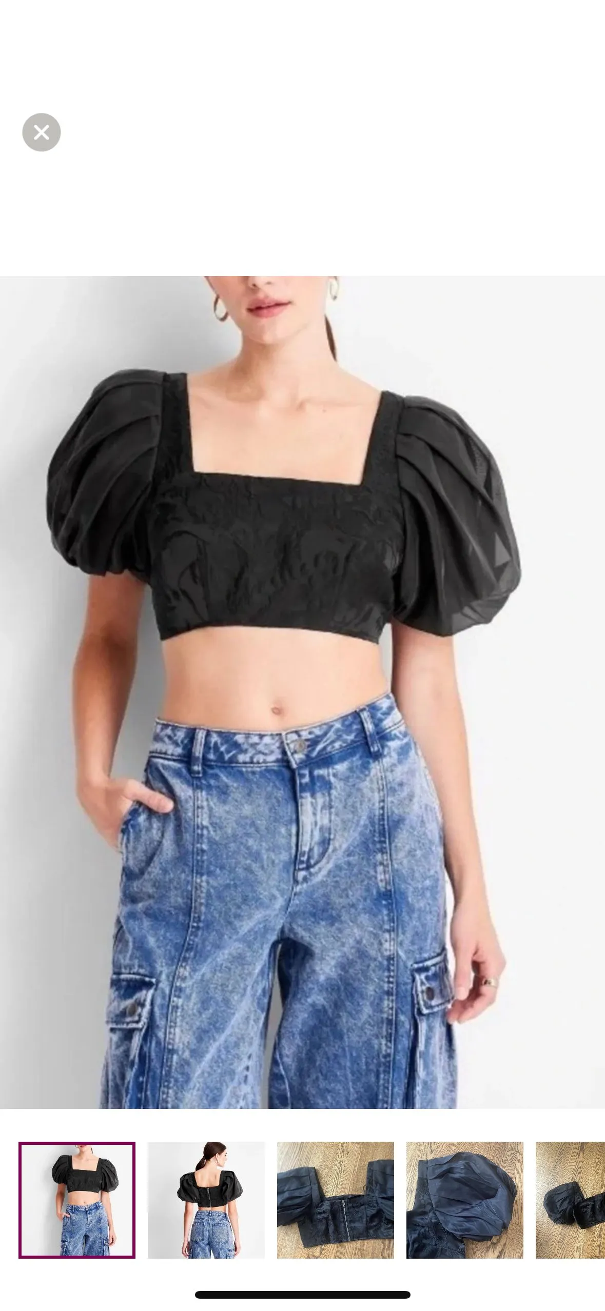 Product image for Future Collective nwot crop black top