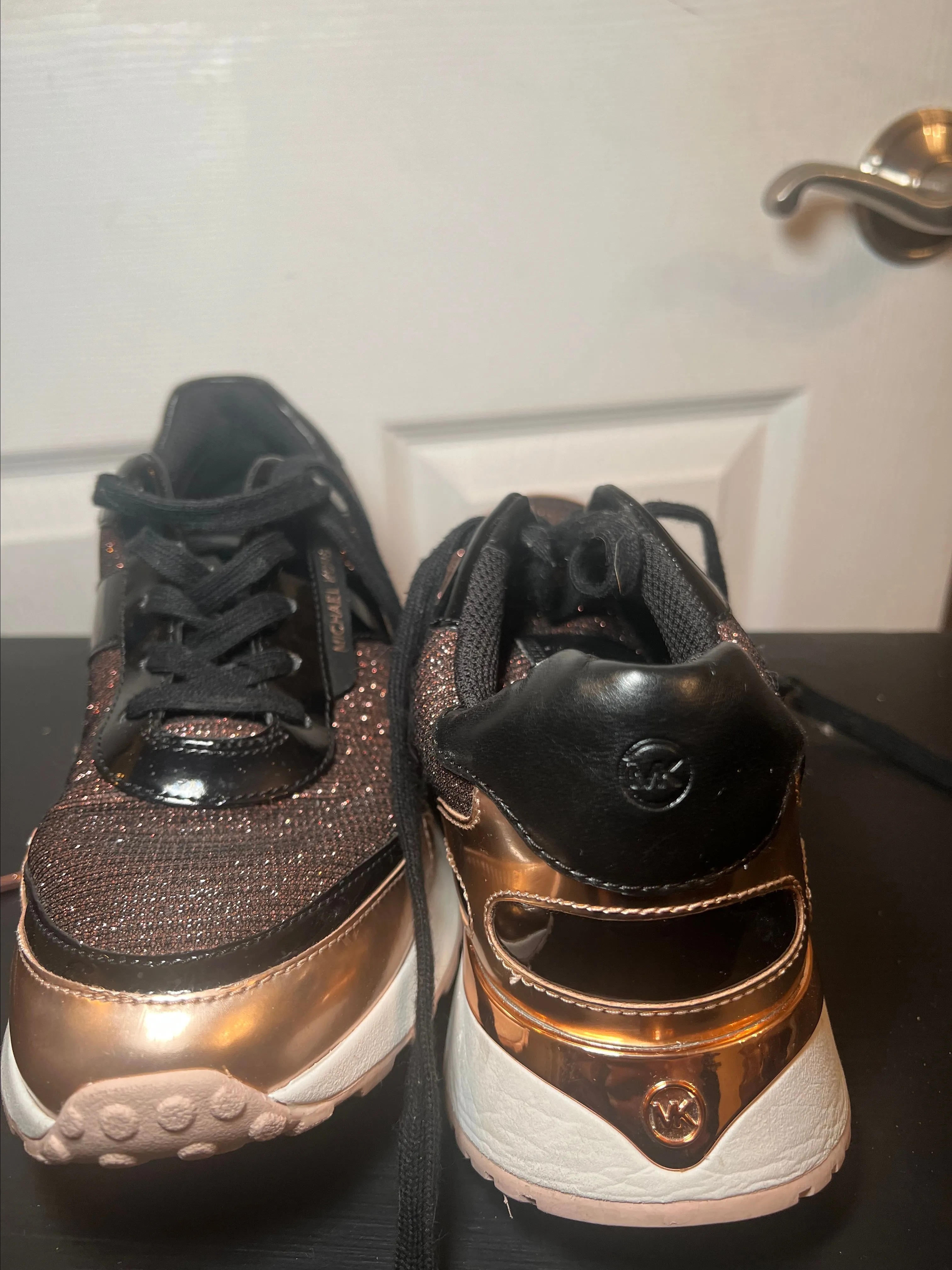 Product image for Michael Kors, black and gold sneakers