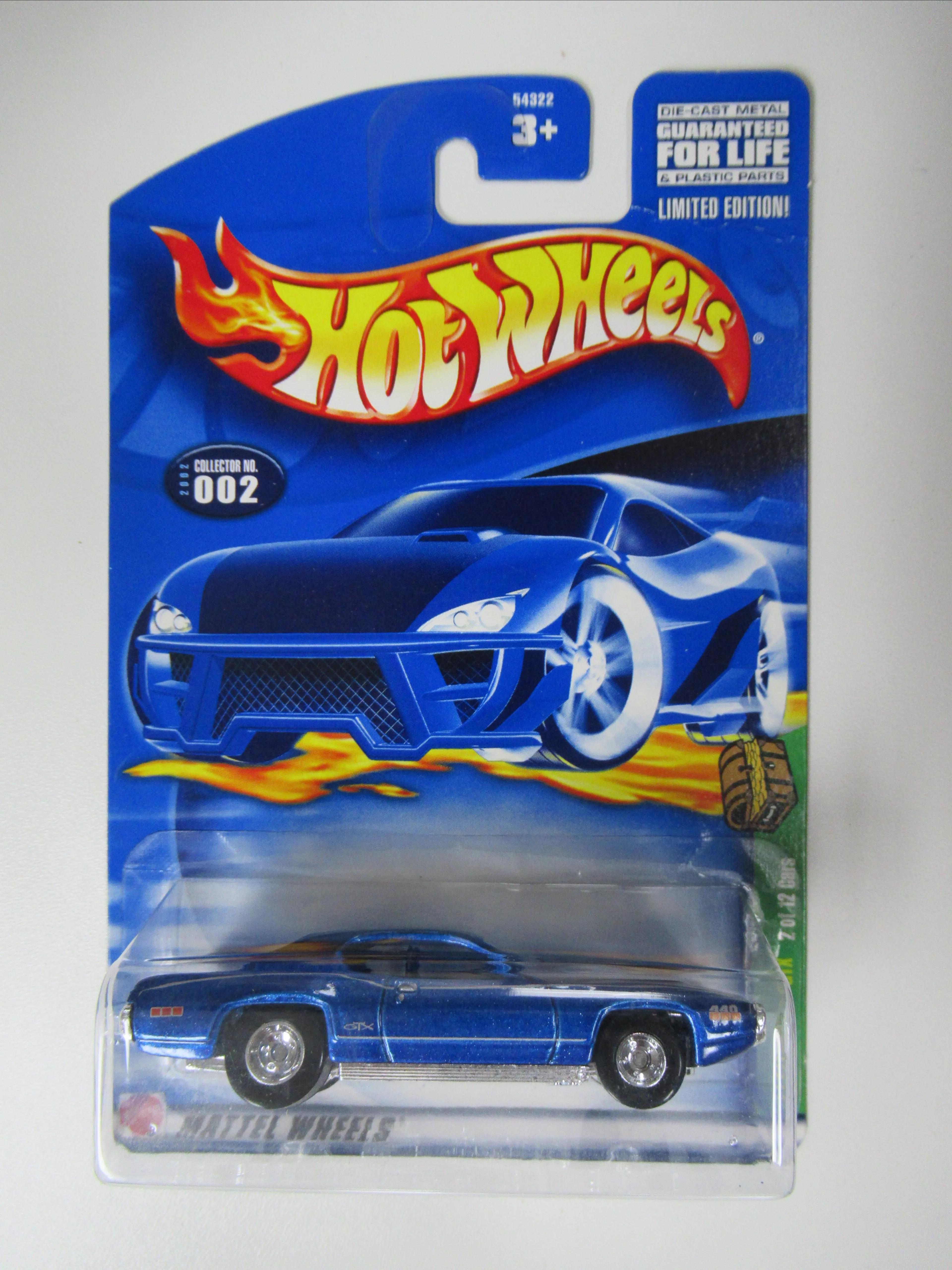 Product image for 2002 Hot Wheels Treasure Hunt Blue 71 Plymouth GTX