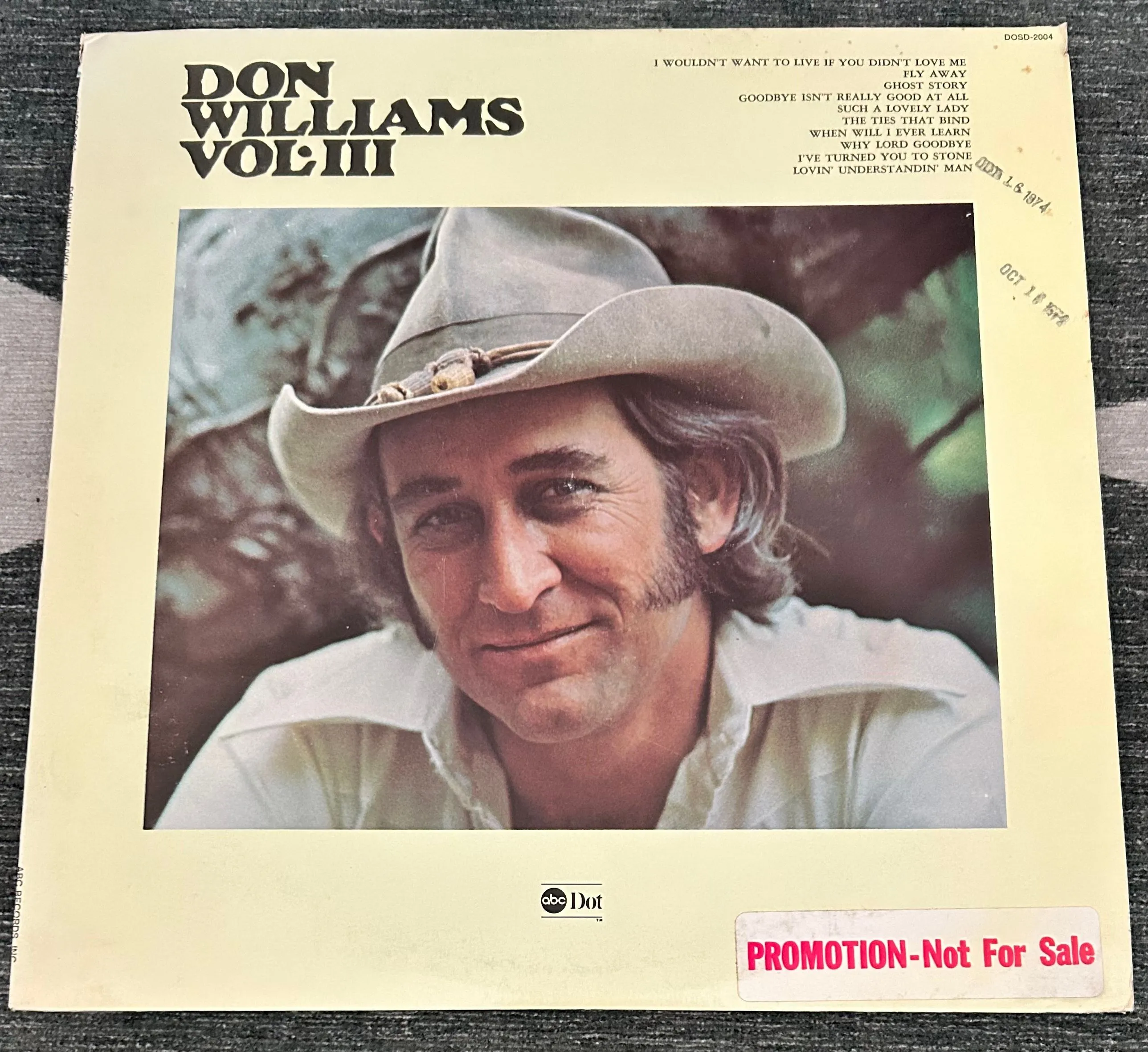 Product image for Country - Don Williams - Vol. III (White label promo)