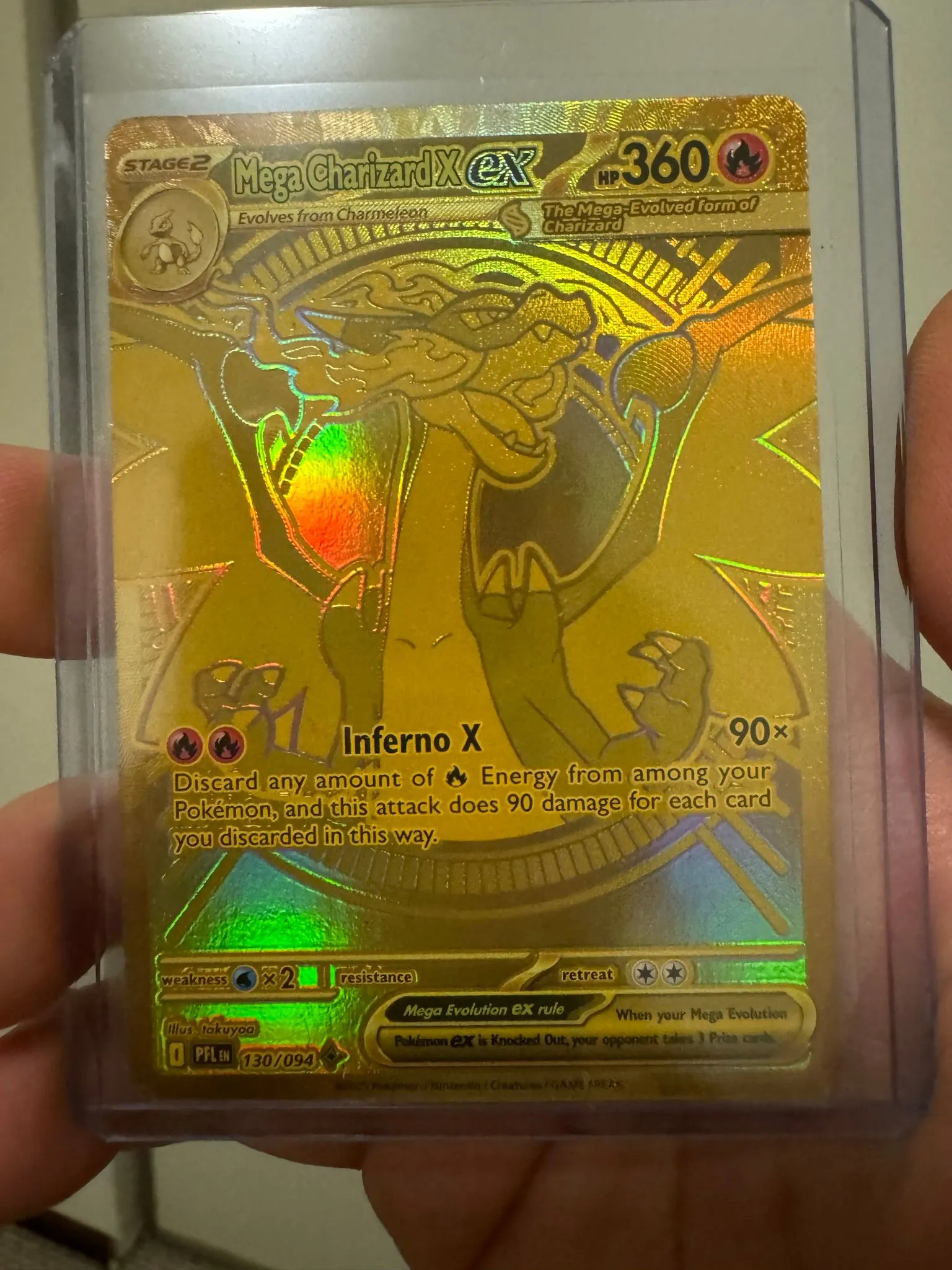 Mega Charizard X EX Phantasmal Flames 130/94 Mega Ultra Rare Gold card LP   Whatnot: Shop, Sell, Connect