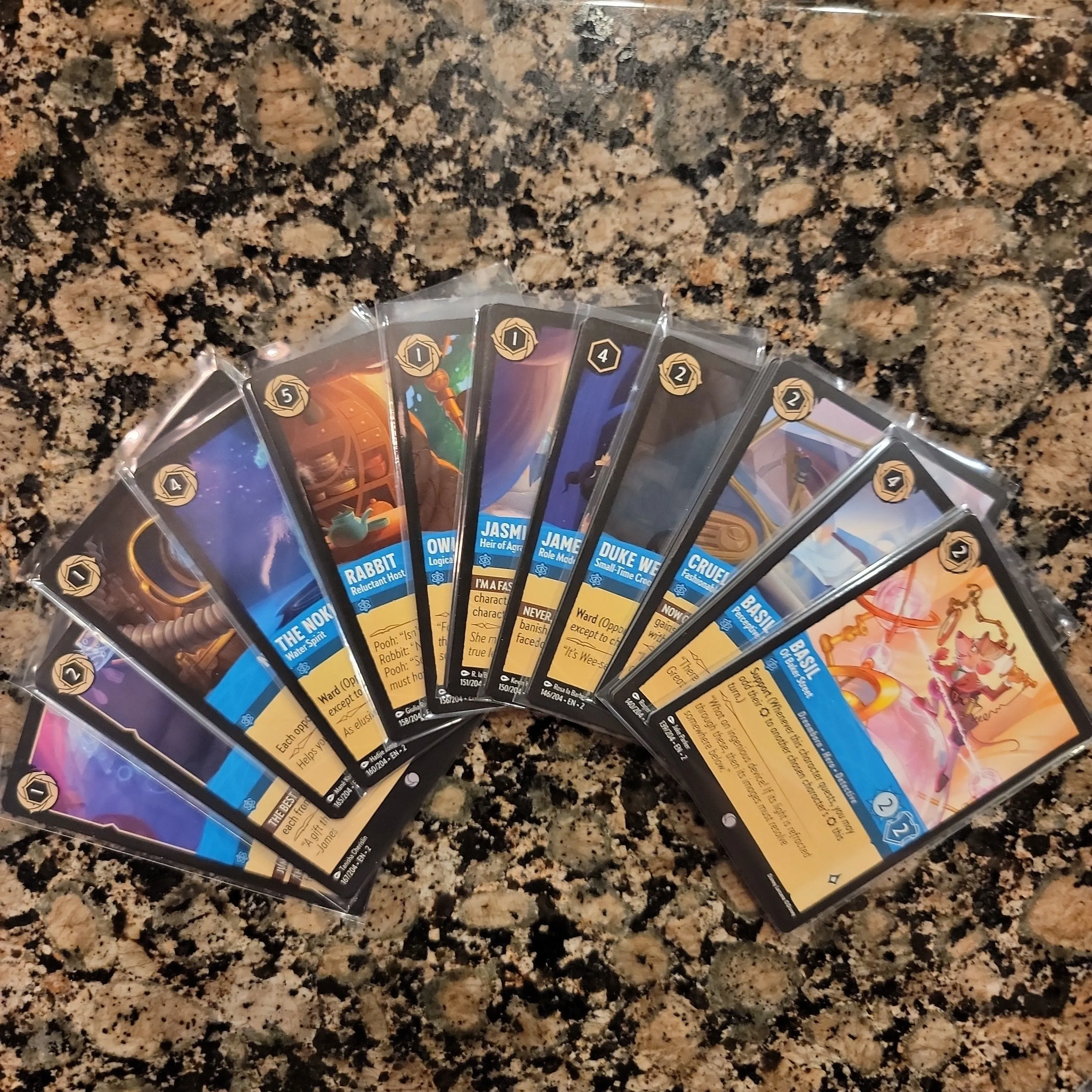 Product image for Lorcana! Full Sapphire Common playset from Rise of the Floodborn
