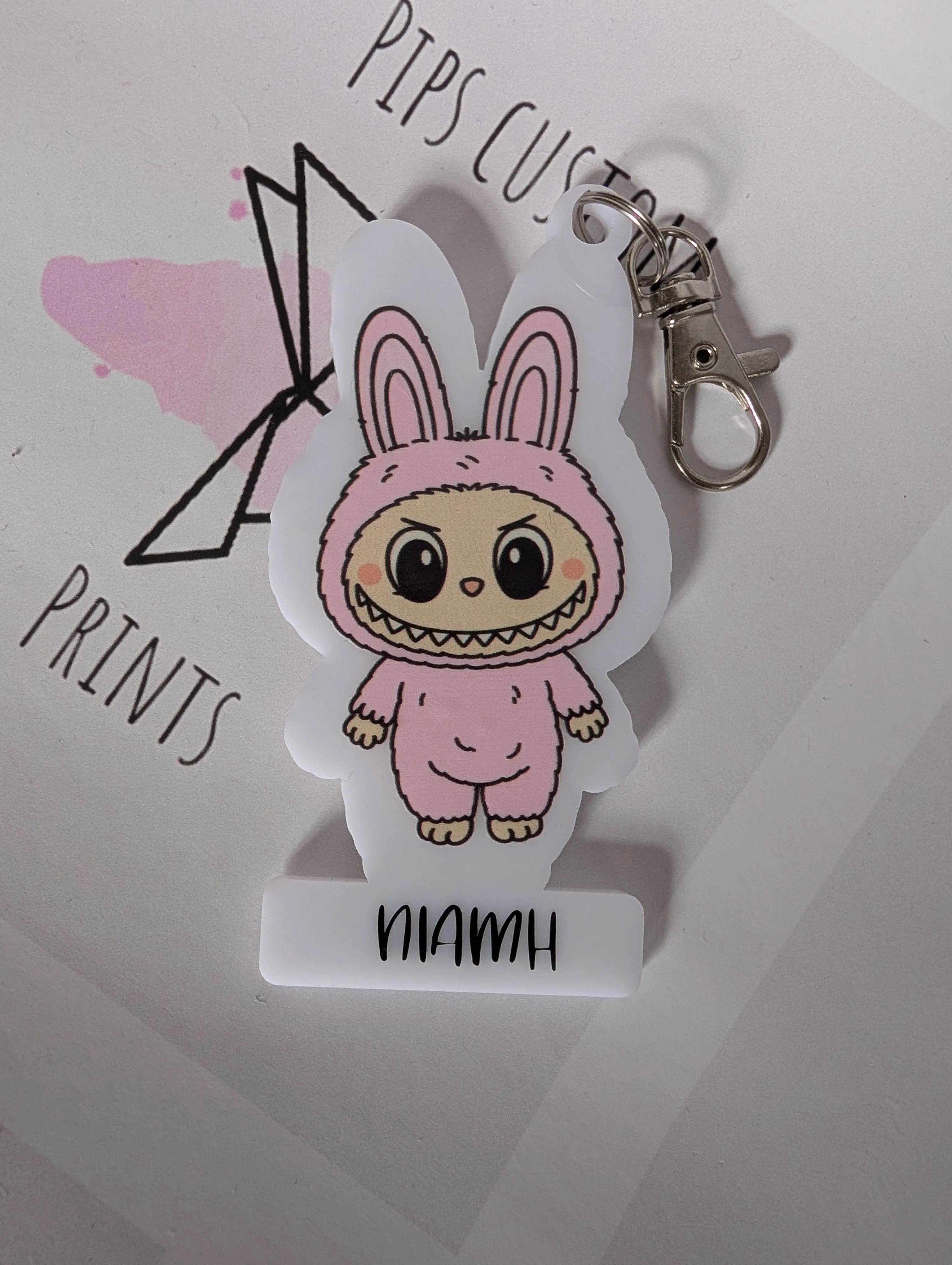 Product image for Little Monster Keyring - Pink