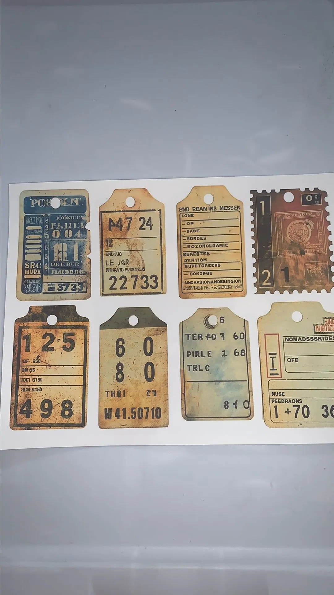 Product image for Vintage Ticket Printable #1