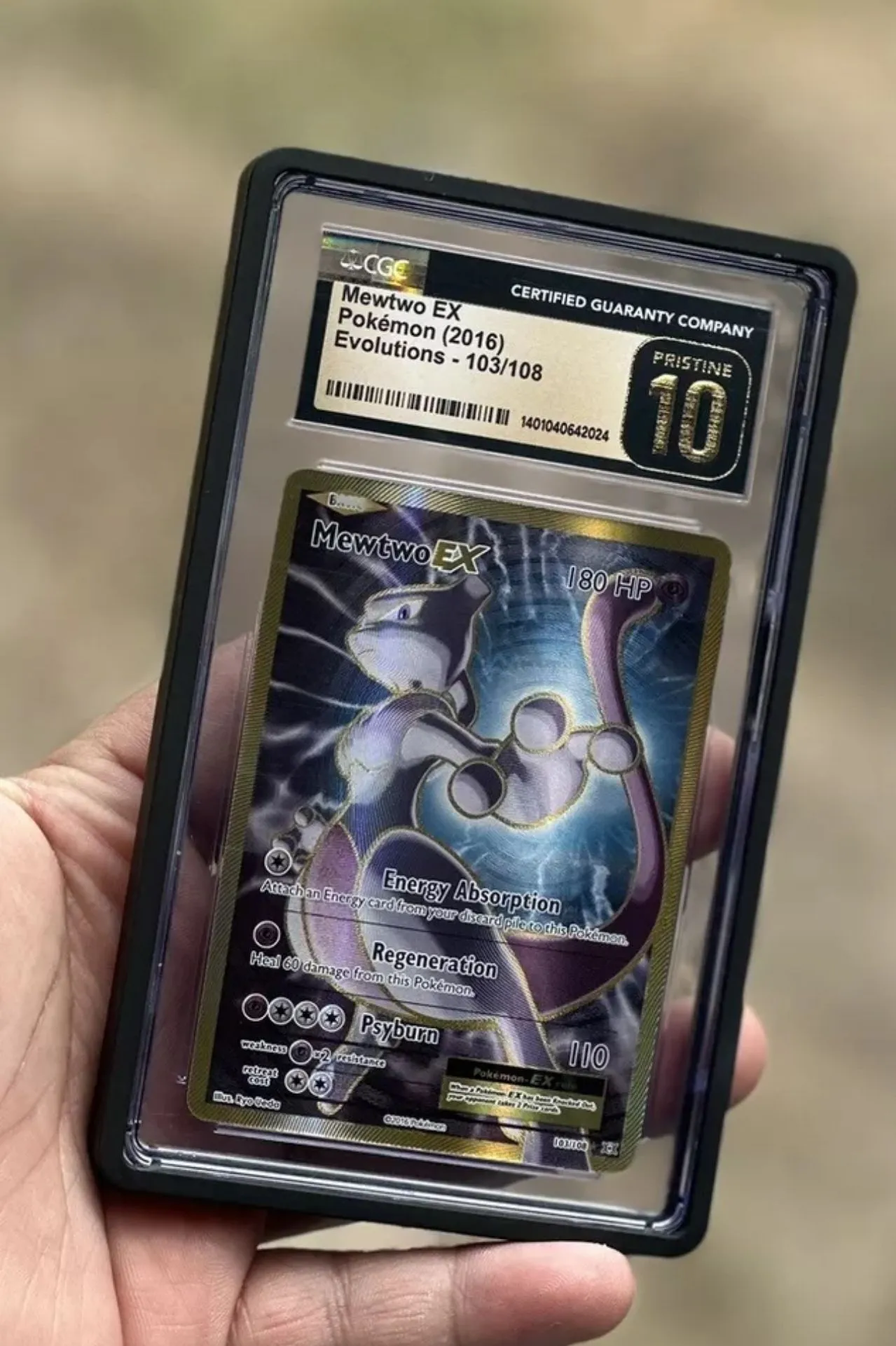 Product image for Mewtwo Ex 103/108 CGC Pristine 10 (POP 3)