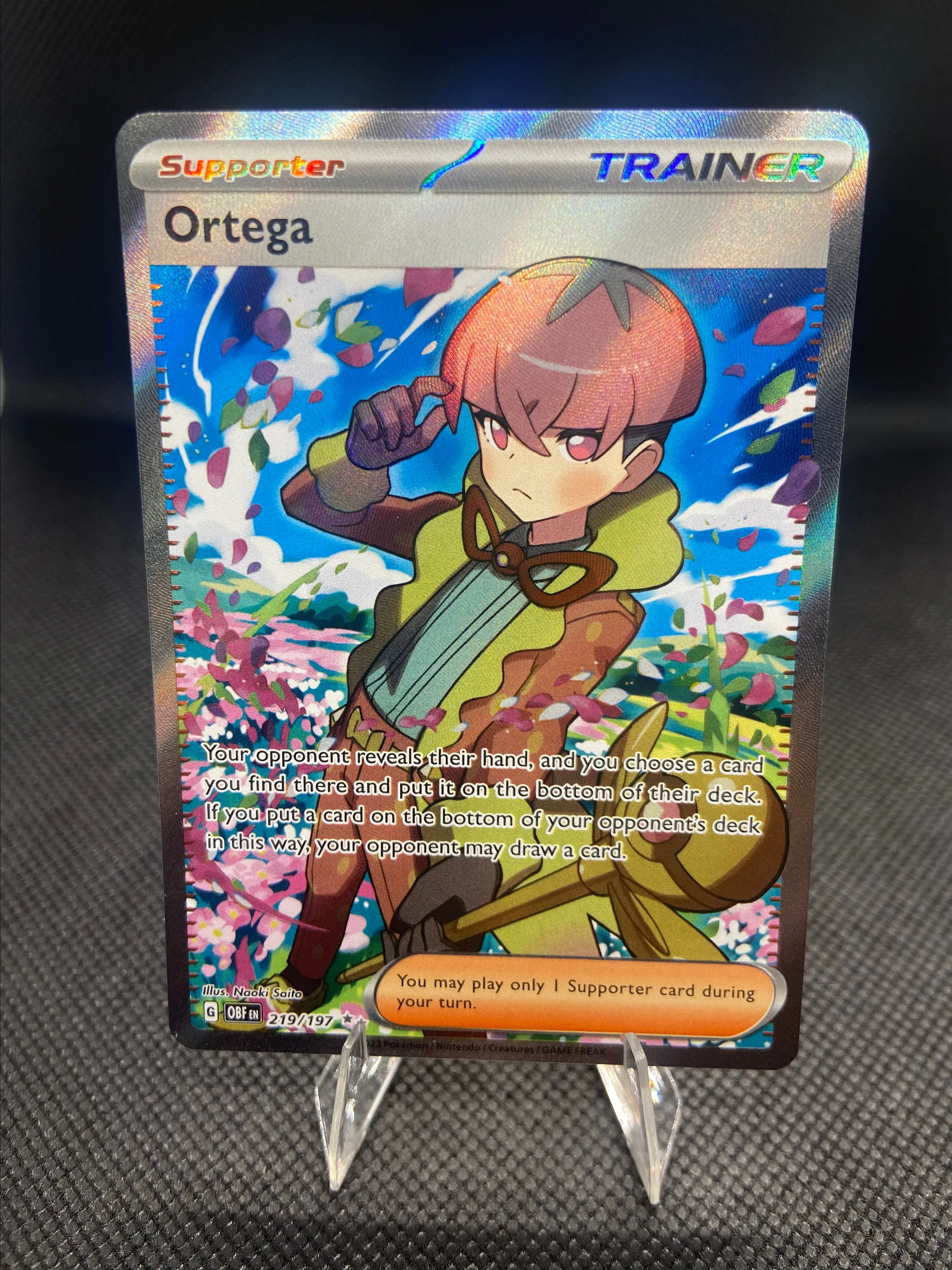 Ortega 219 - Obsidian Flames - Ultra Rare Full Art Trainer  Whatnot: Shop,  Sell, Connect
