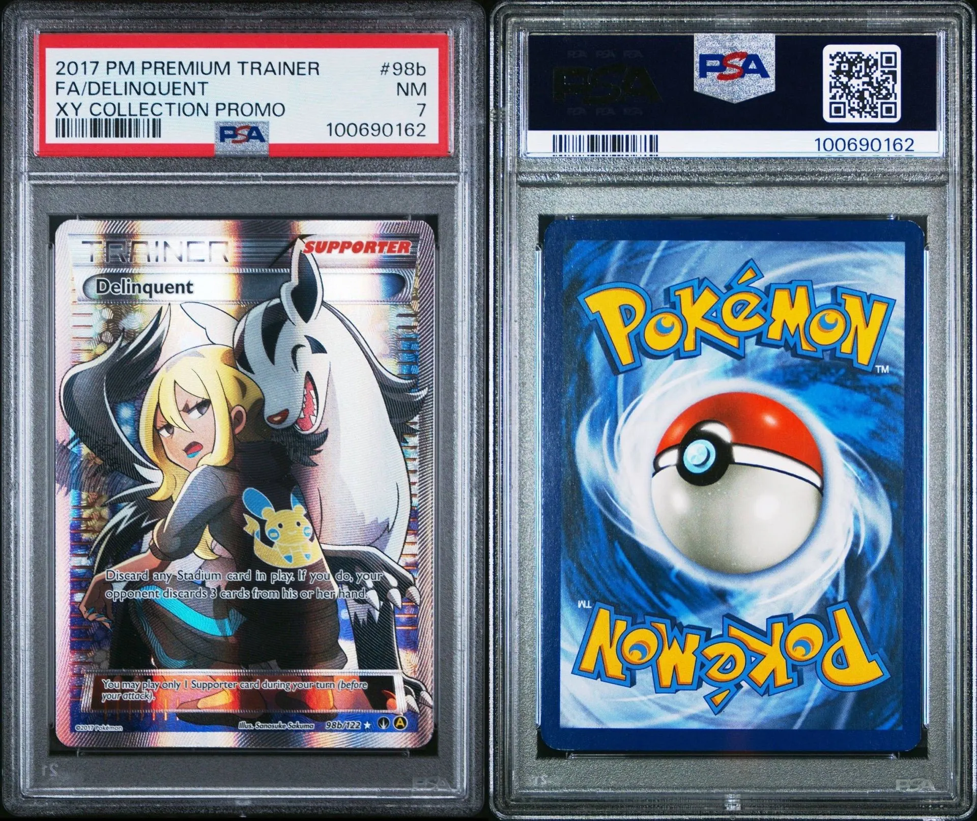 Delinquent Full Art XY Premium Trainer Promo 2017 Pokmon 98b/122 PSA 7   Whatnot: Shop, Sell, Connect
