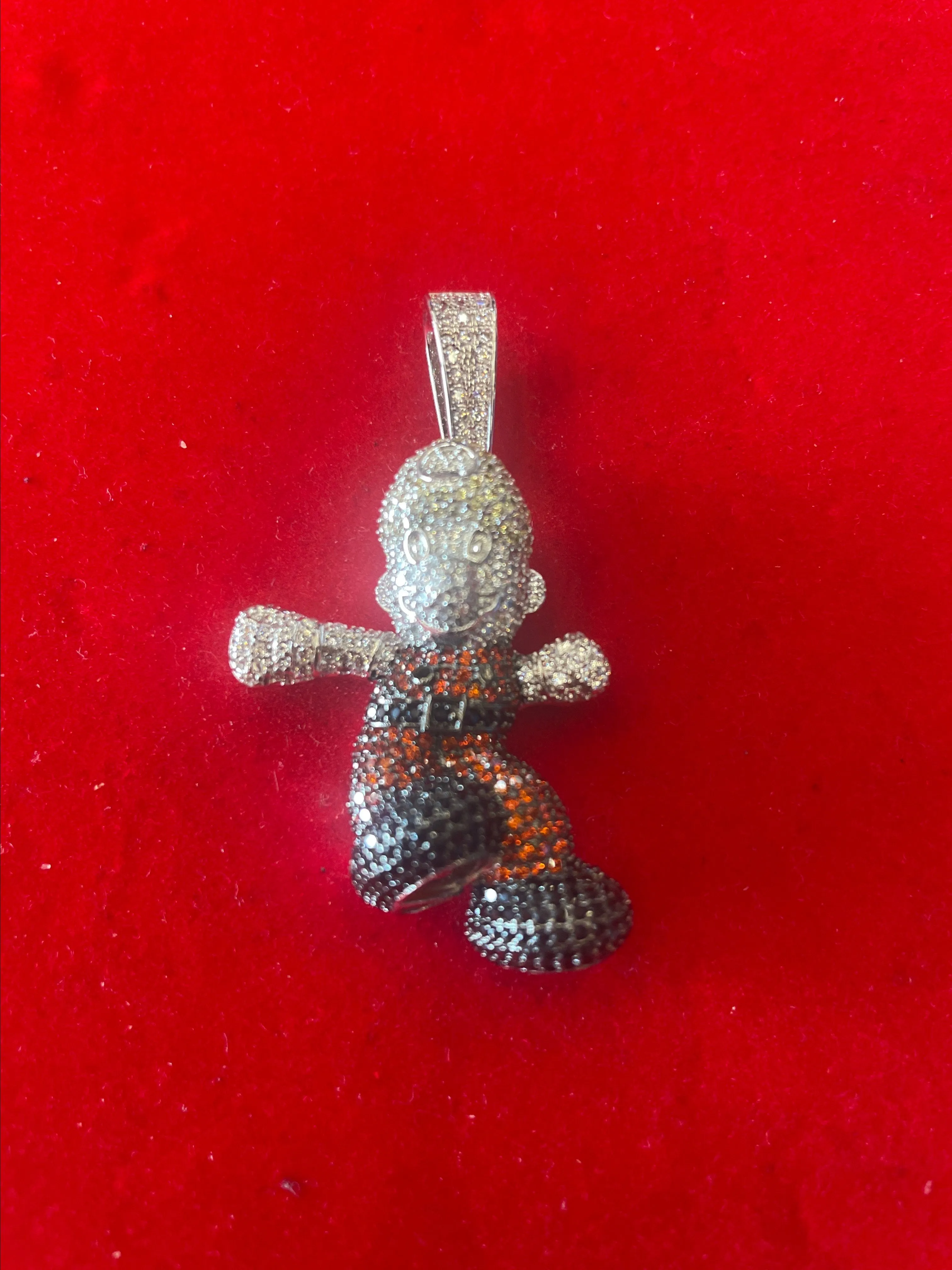 Product image for Super Mario Iced Pendant – Gold Filled with VVSCZ & Mushroom Kingdom Drip