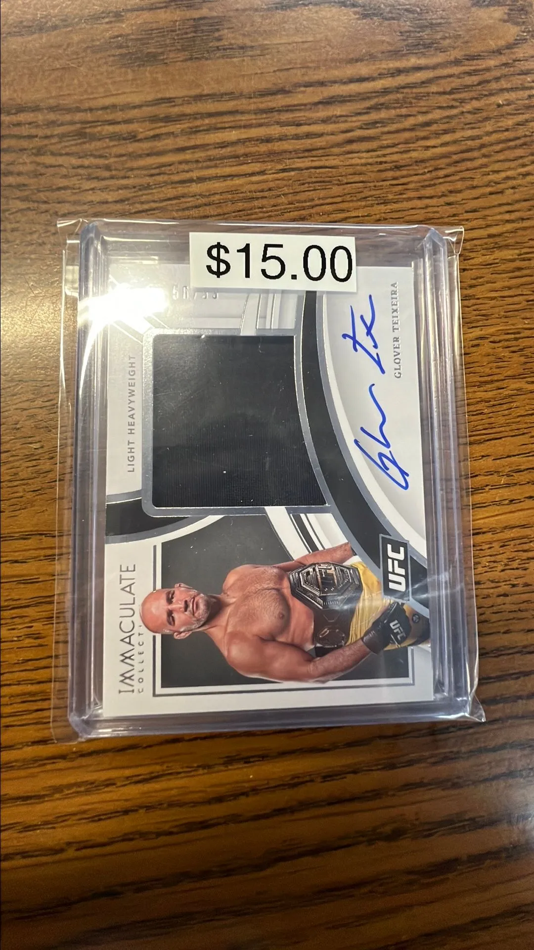 Product image for 2022 Panini Immaculate UFC Glover Teixeira 56/99 patch Auto