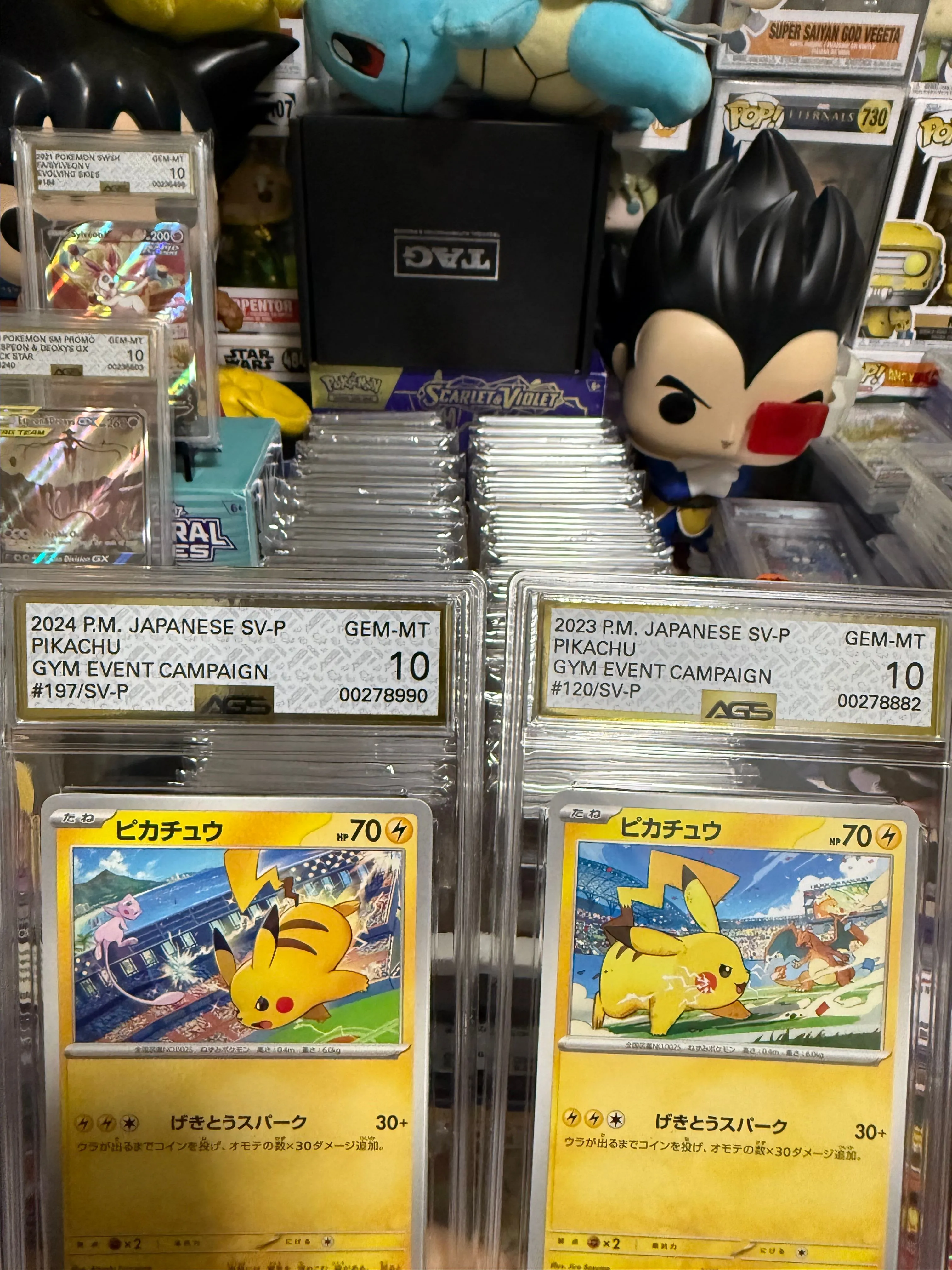 Product image for Pikachu promo mew or charizard choose 1 ags 10