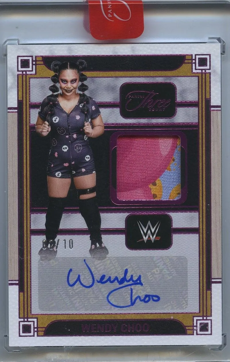 Product image for 2024 Panini Three Count Memorabilia Autographs Wendy Choo MA-WCH #02/10