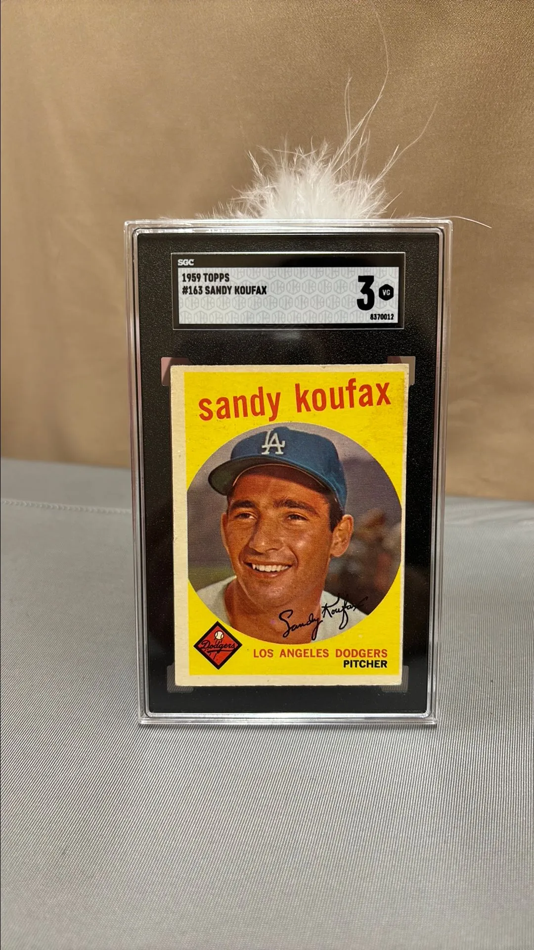 Product image for 1959 Topps Sandy Koufax SGC  3