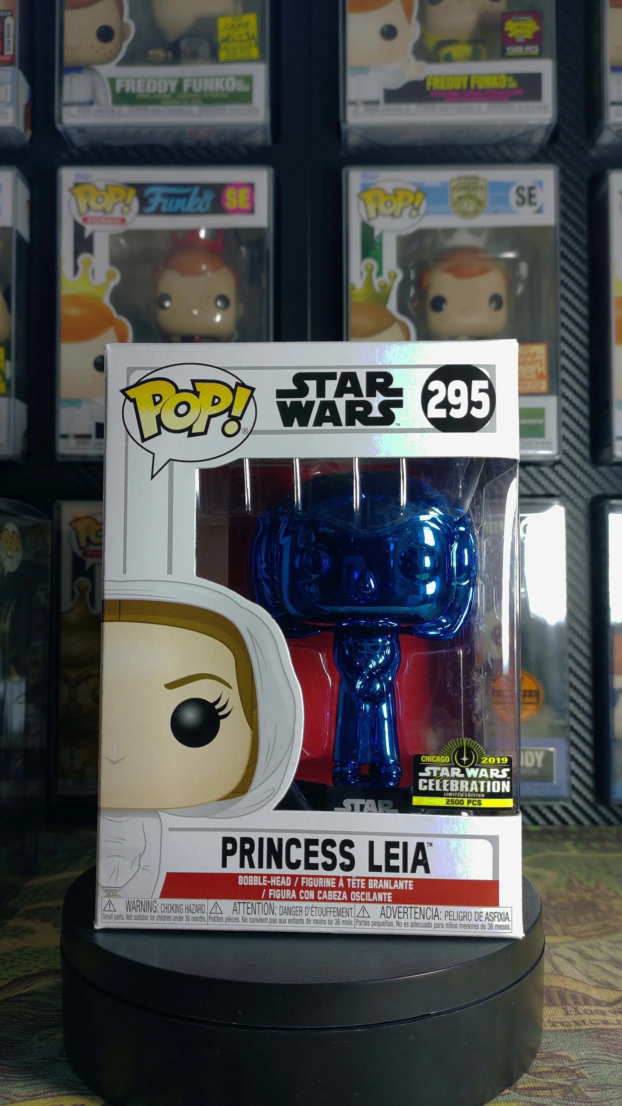 Product image for Star Wars - 295 Princess Leia (Blue Chrome) 