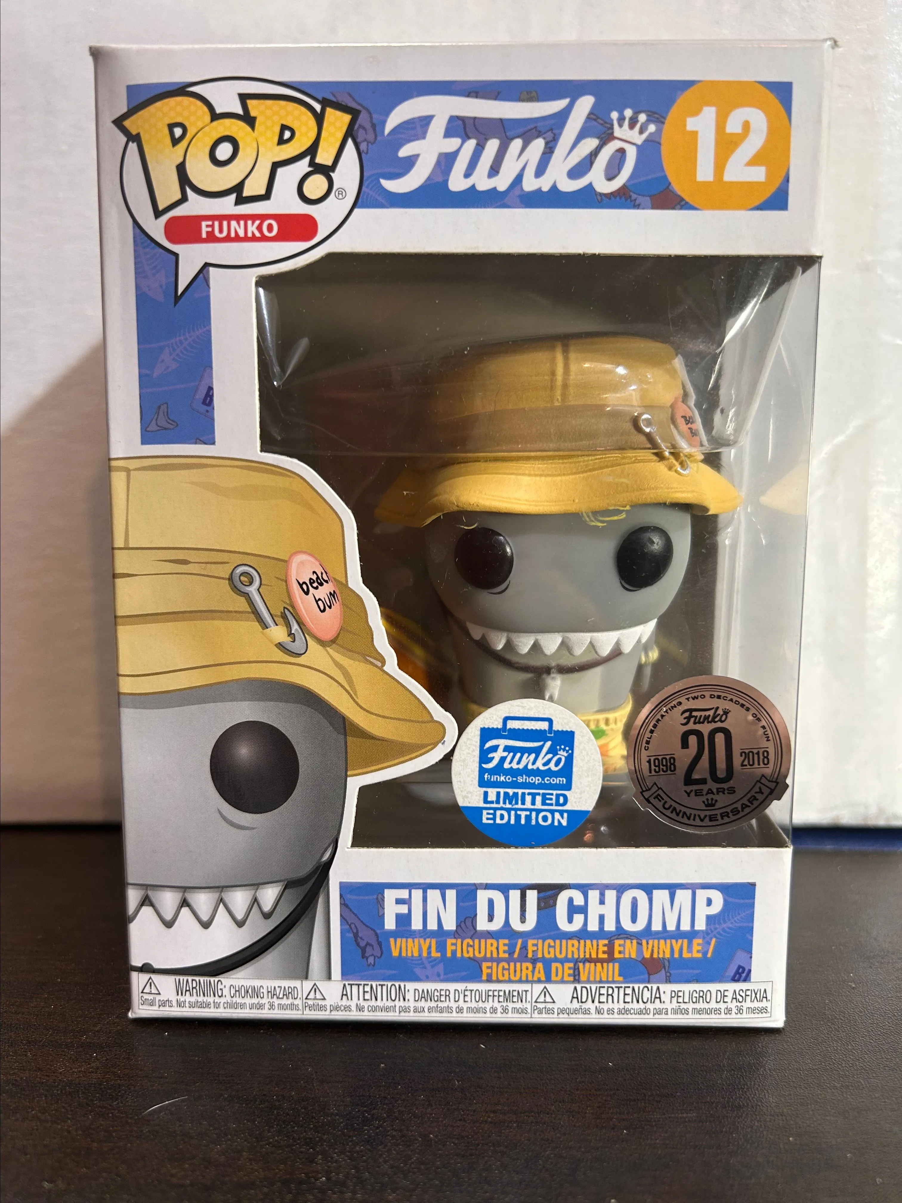 Product image for Fin Du Chomp Funko Shop Excl Fantastik Plastik 29 Year Anniversary Funko Pop 12